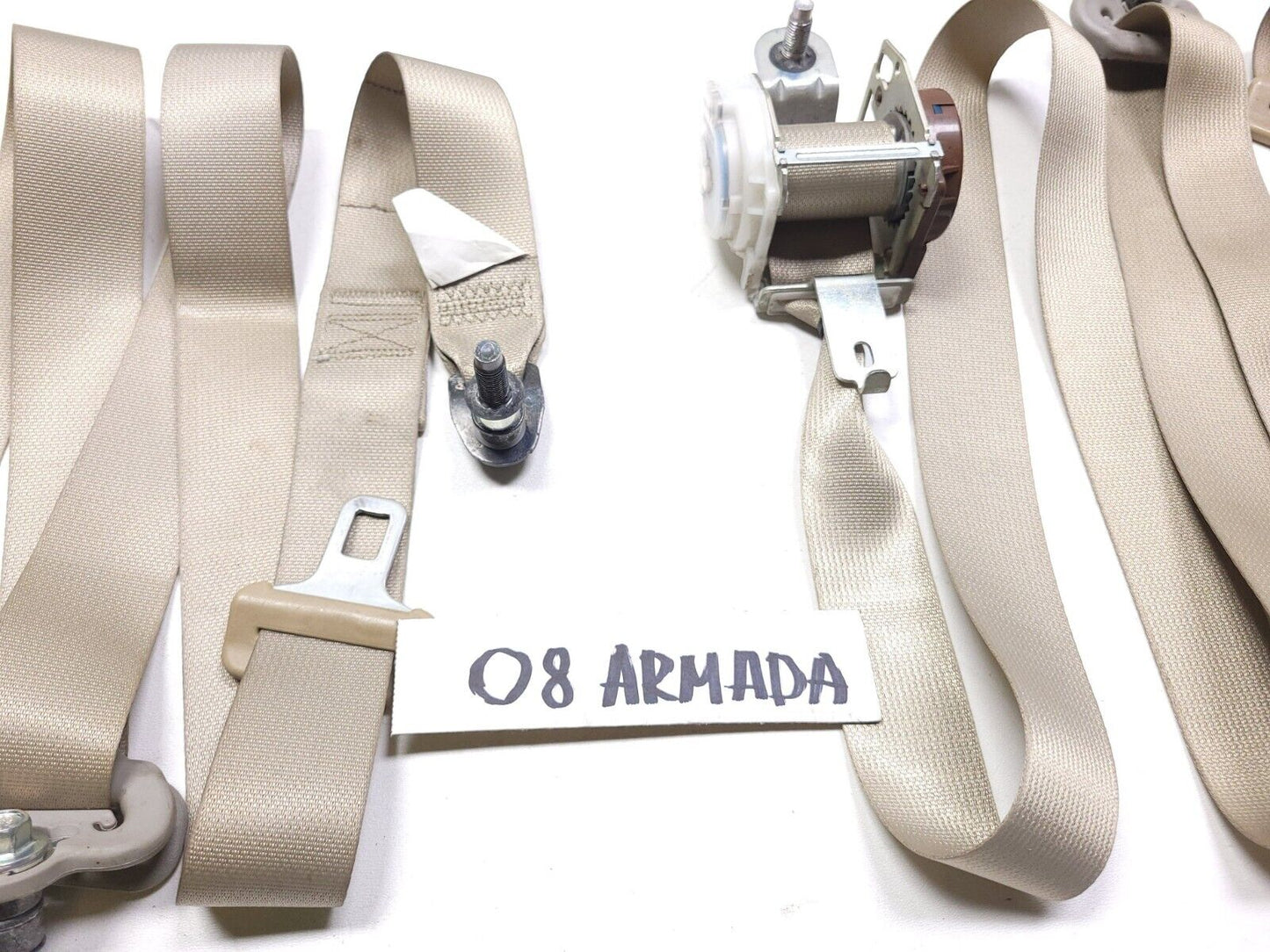 2006-2012 Nissan Armada Rear 2nd & 3rd Row Seat Belt Retractor 4pcs OEM
