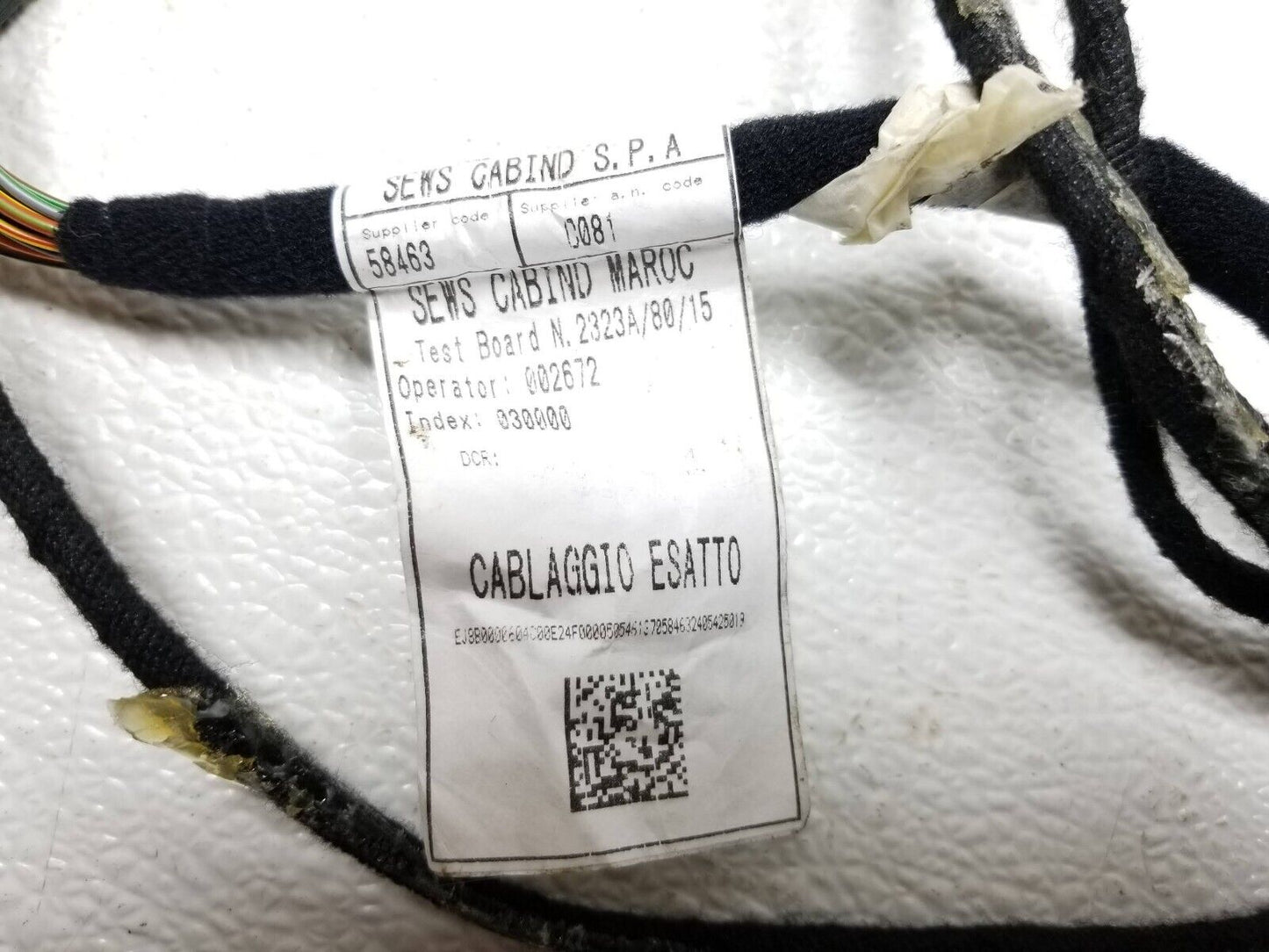 17 18 19 Alfa Romeo Giulia  Roof Wire Harness 00505461370 OEM