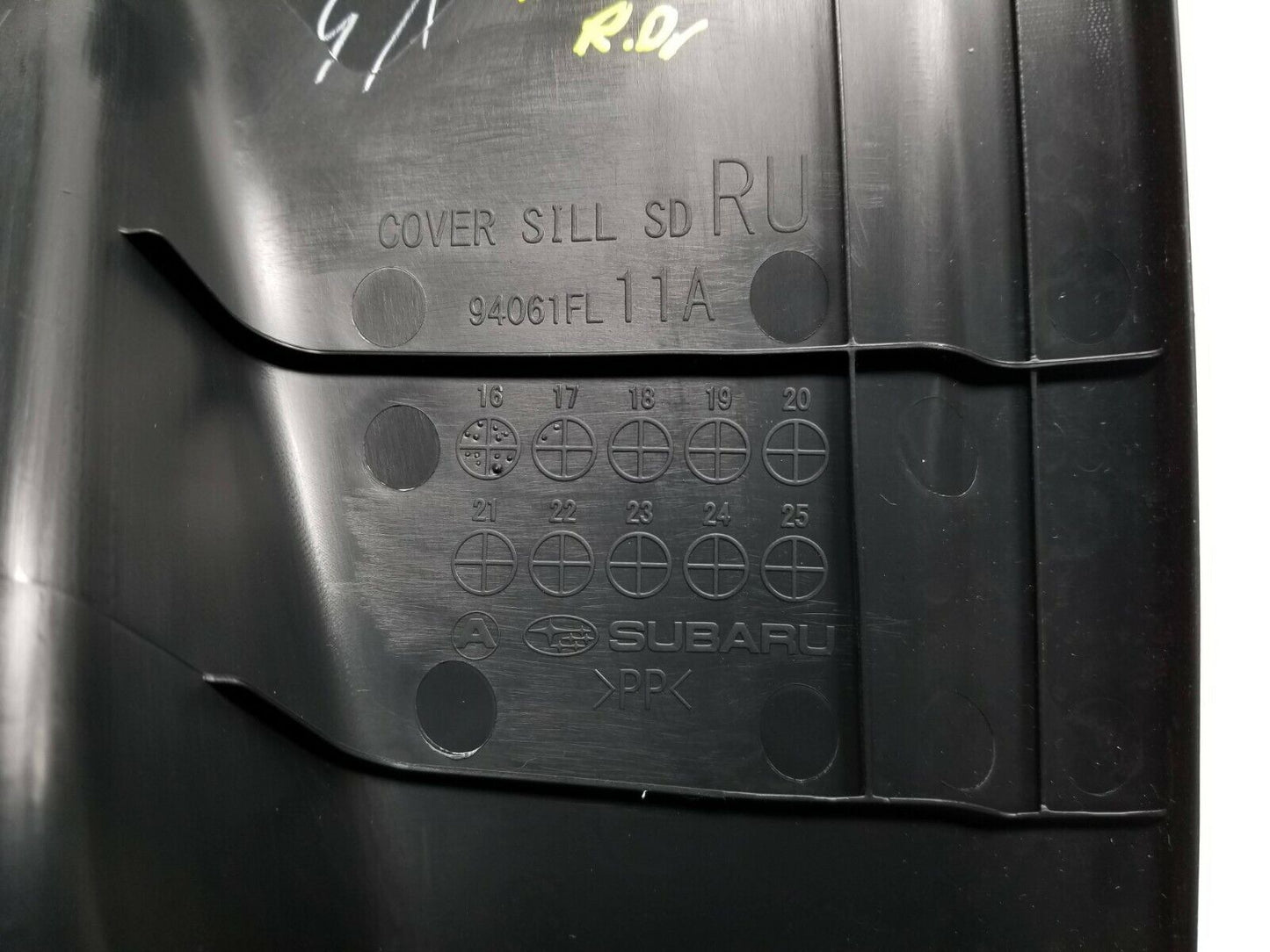 17 18 19 Subaru Impreza Rear Left Driver Door Sill Scuff Plate Cover Trim OEM