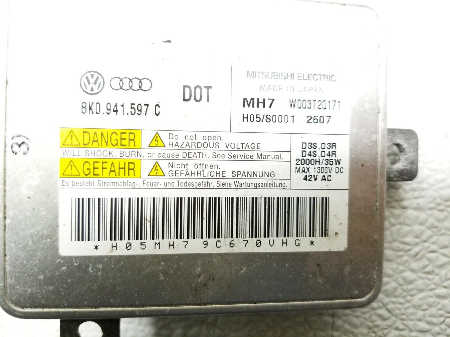 10 11 12 Audi Q5 Hid Xenon Control Module 8k0941597 OEM 72k Miles