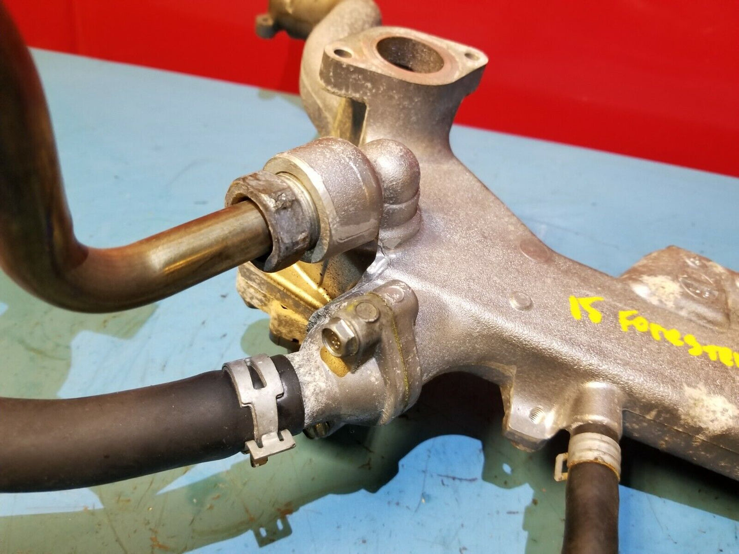 14 15 16 Subaru Forester 2.5l Coolant Inlet Flange OEM