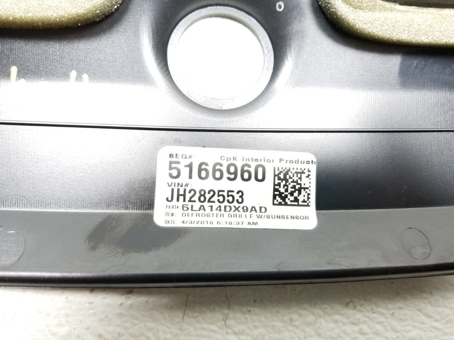 15 16 17 18 Dodge Challenger Dash Defrost Air Vent Grill Grille OEM 36k