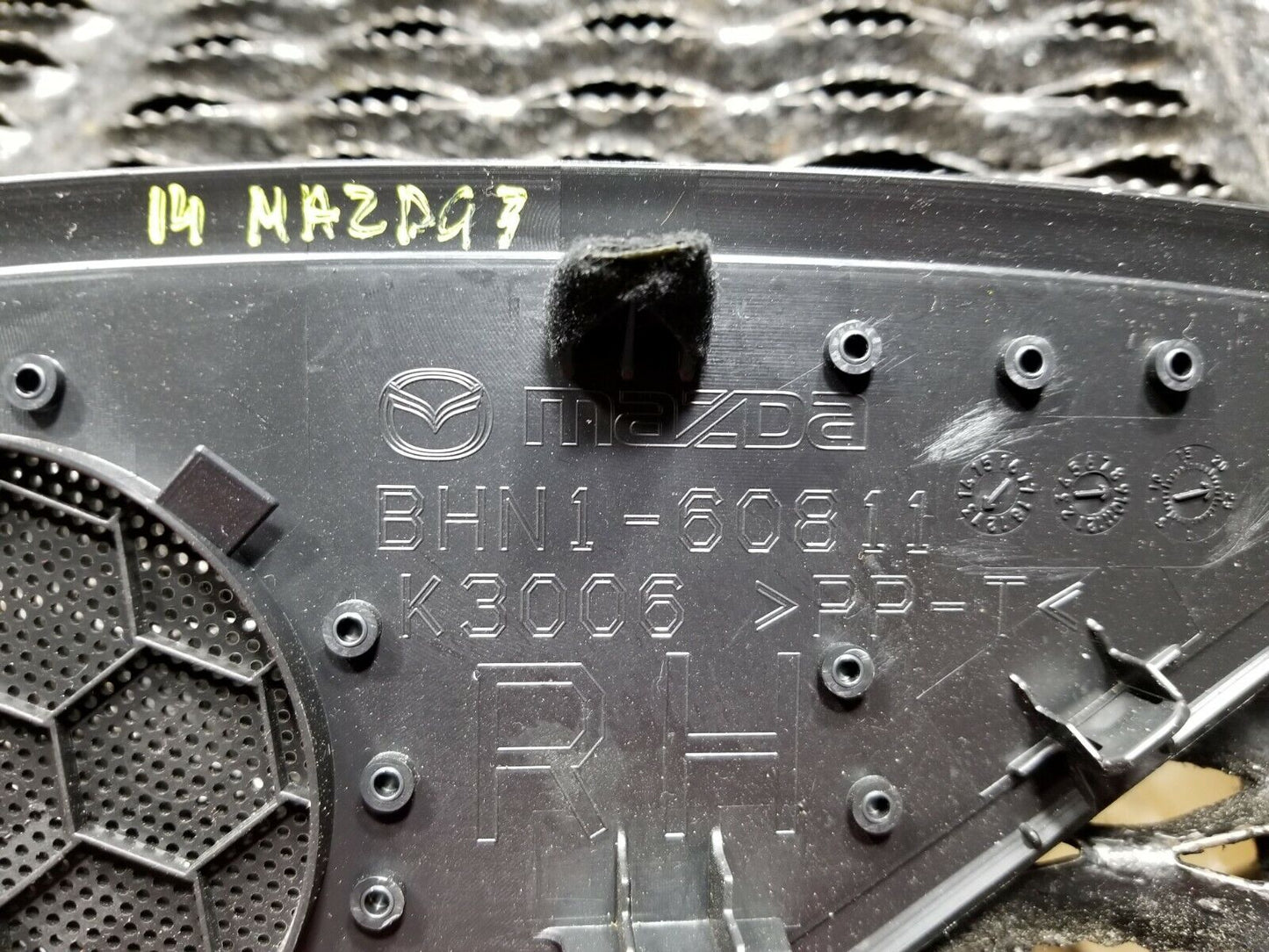 2014 2015 2016 Mazda 3 Dash Right Passenger Side Speaker Cover Grille OEM 16k