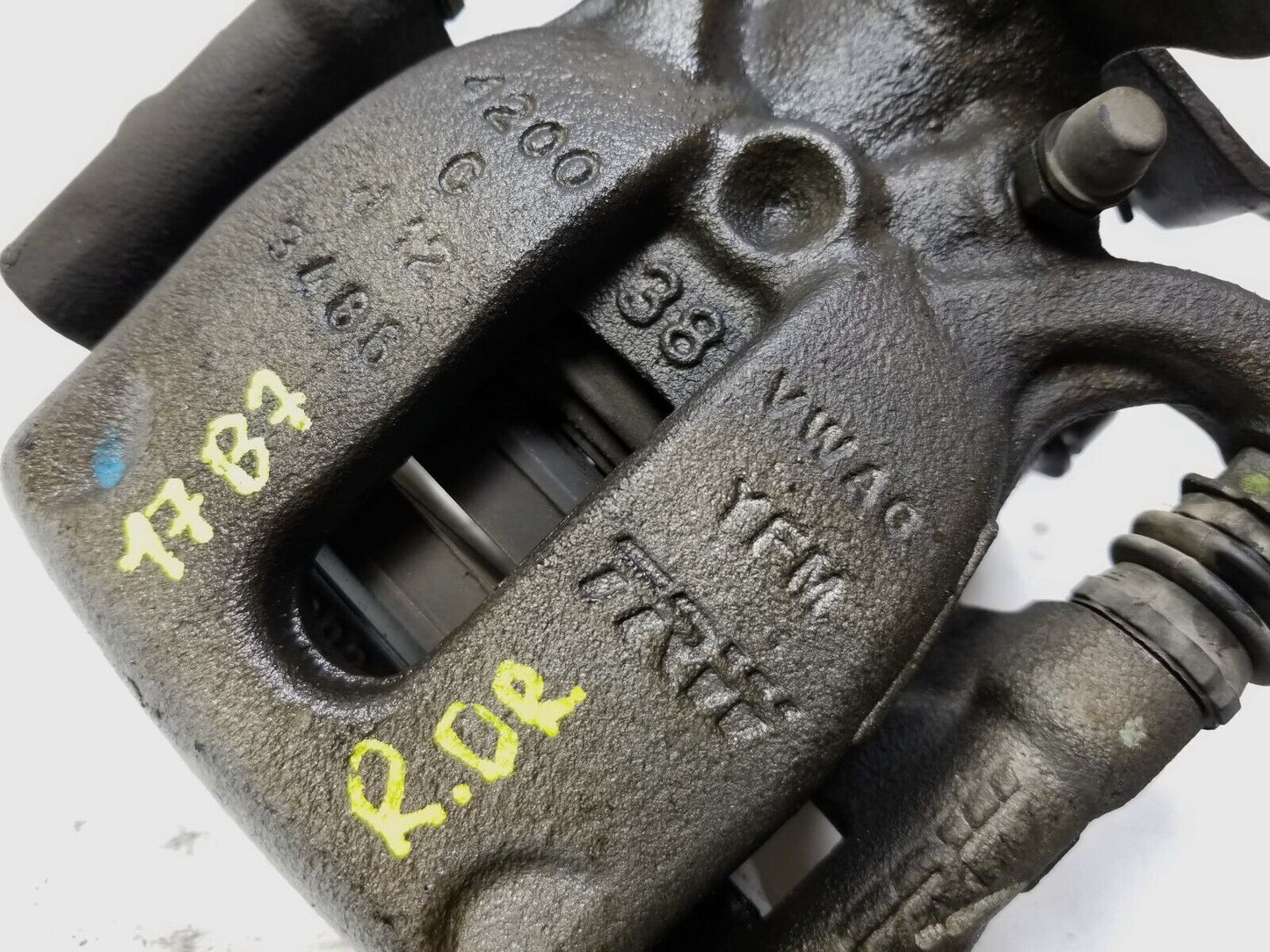 12-19 Volkswagen Passat B7 Rear Brake Caliper Left Driver Side OEM