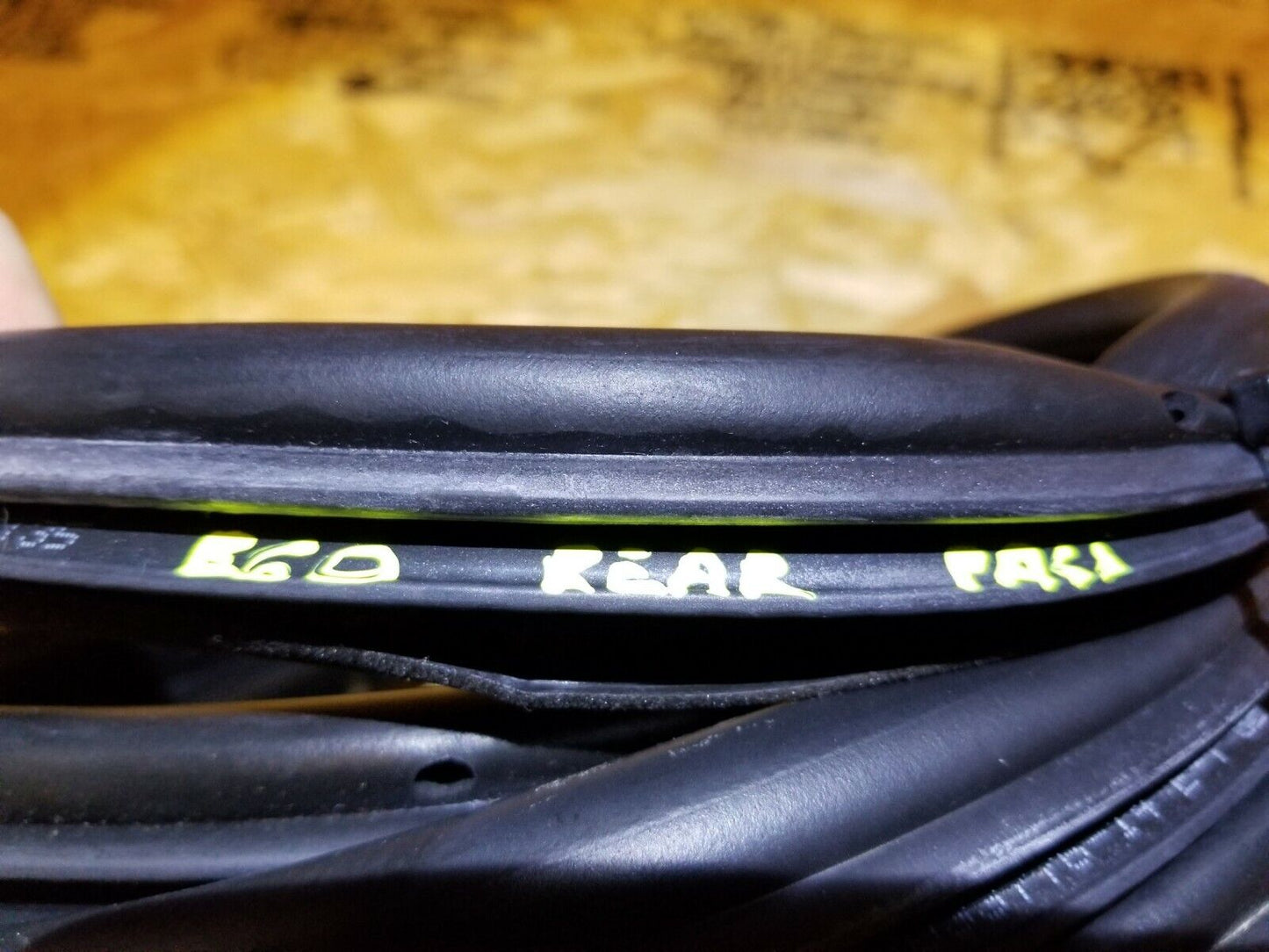 04 05 06 07 BMW 530xi E60 Rear Door Weatherstrip Seal Passenger Side Right OEM
