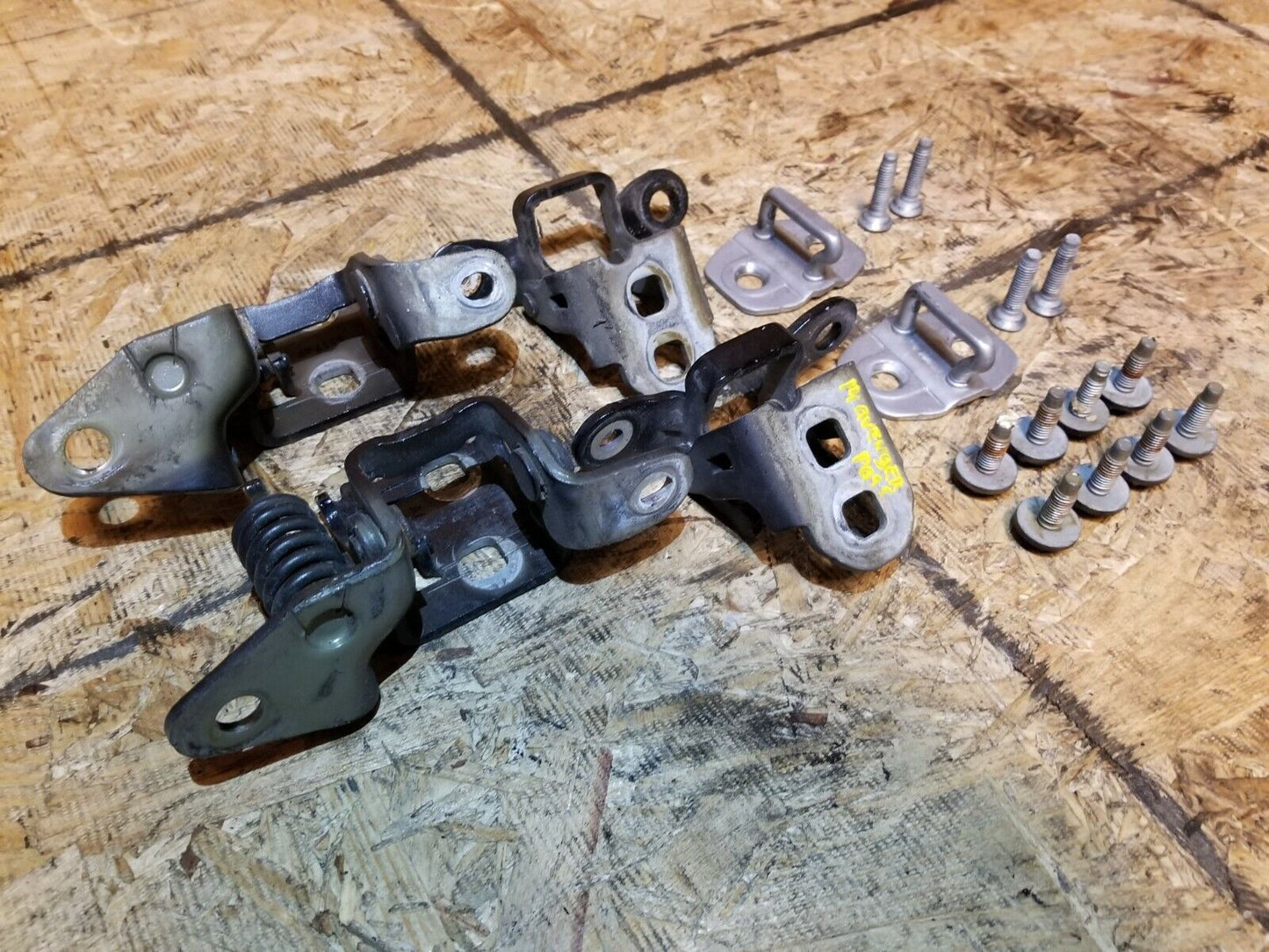11 12 13 14 Dodge Avenger Right Pass Side Front & Rear Door Hinge W/ Striker OEM