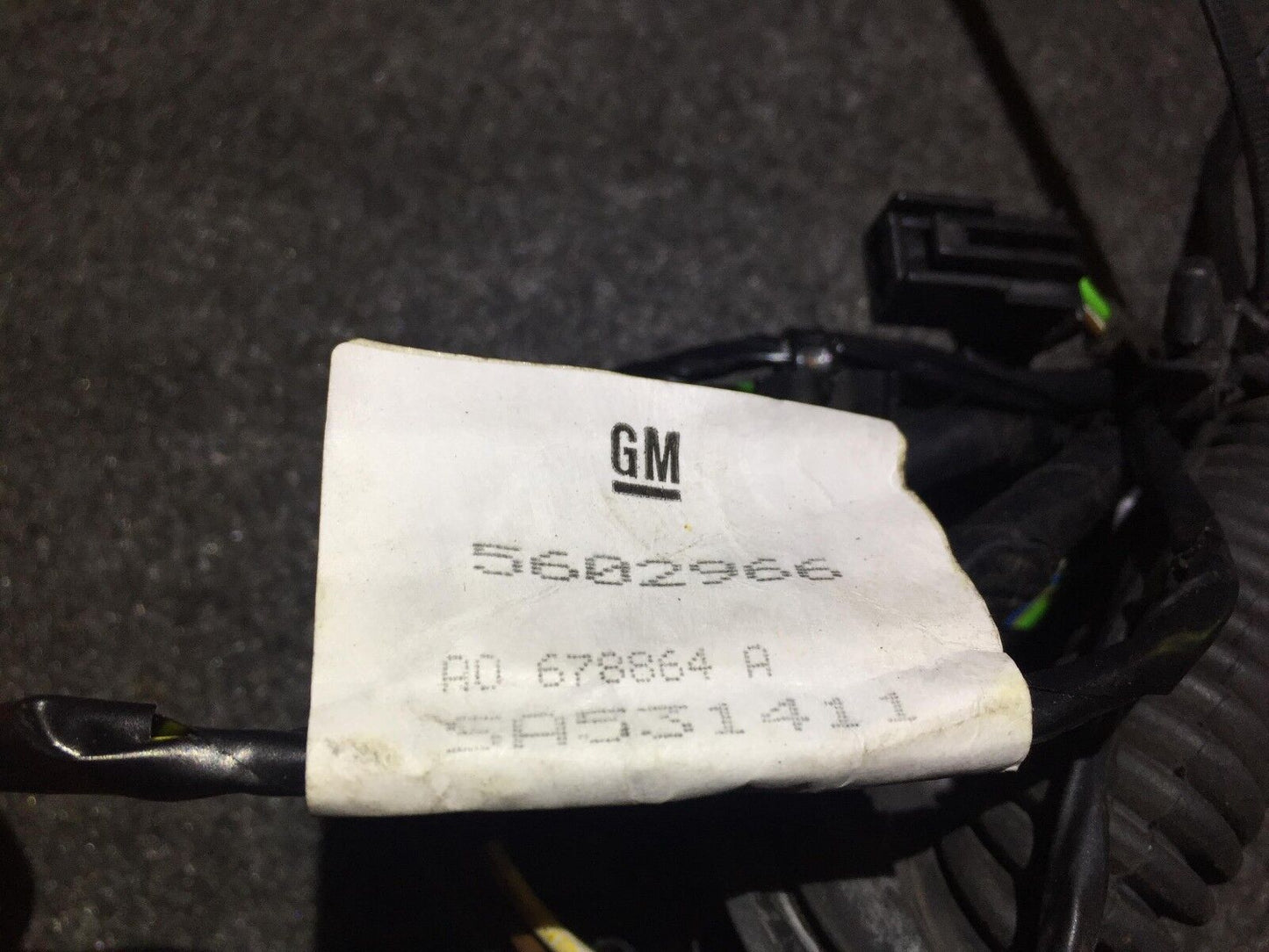 05 06 07 08 09 Saab 9-5 Right Rear Passeger Side Door Wire Harness OEM