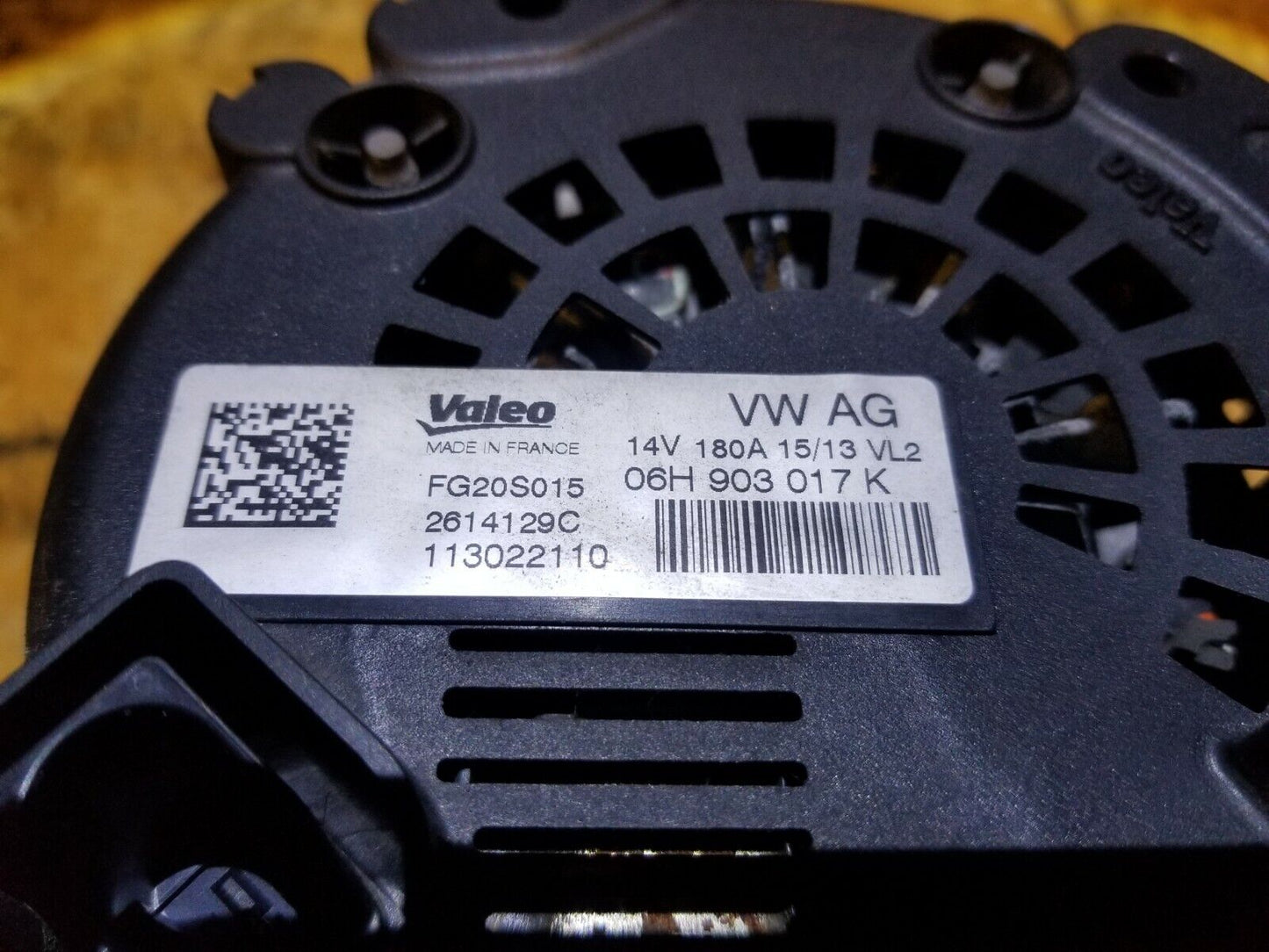 13 14 15 Audi A4 2.0l Alternator Generator OEM