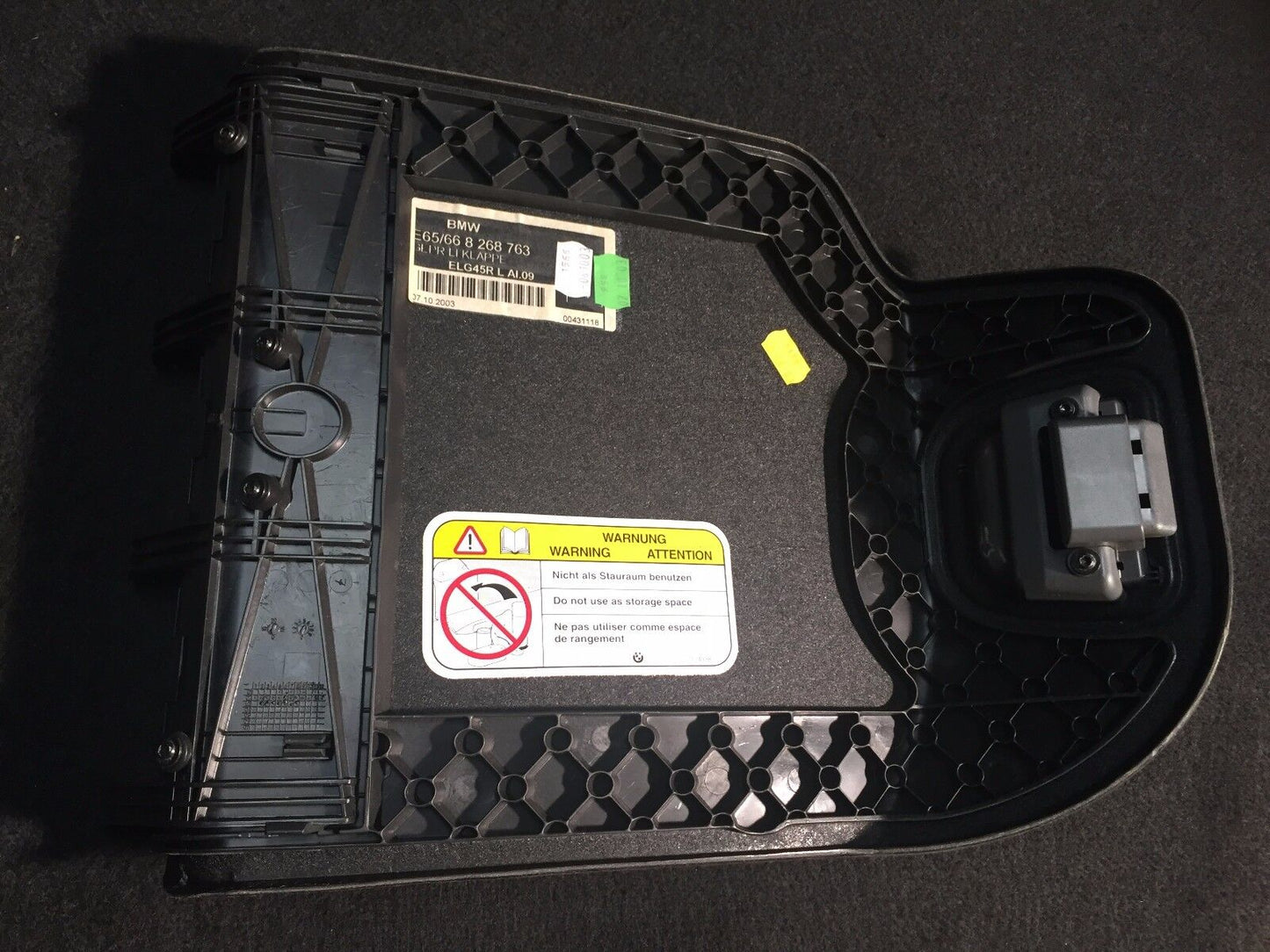 02 03 04 05 BMW E65 Rear Trunk Left Driver Side Liner Panel Lid Cover Door Trim