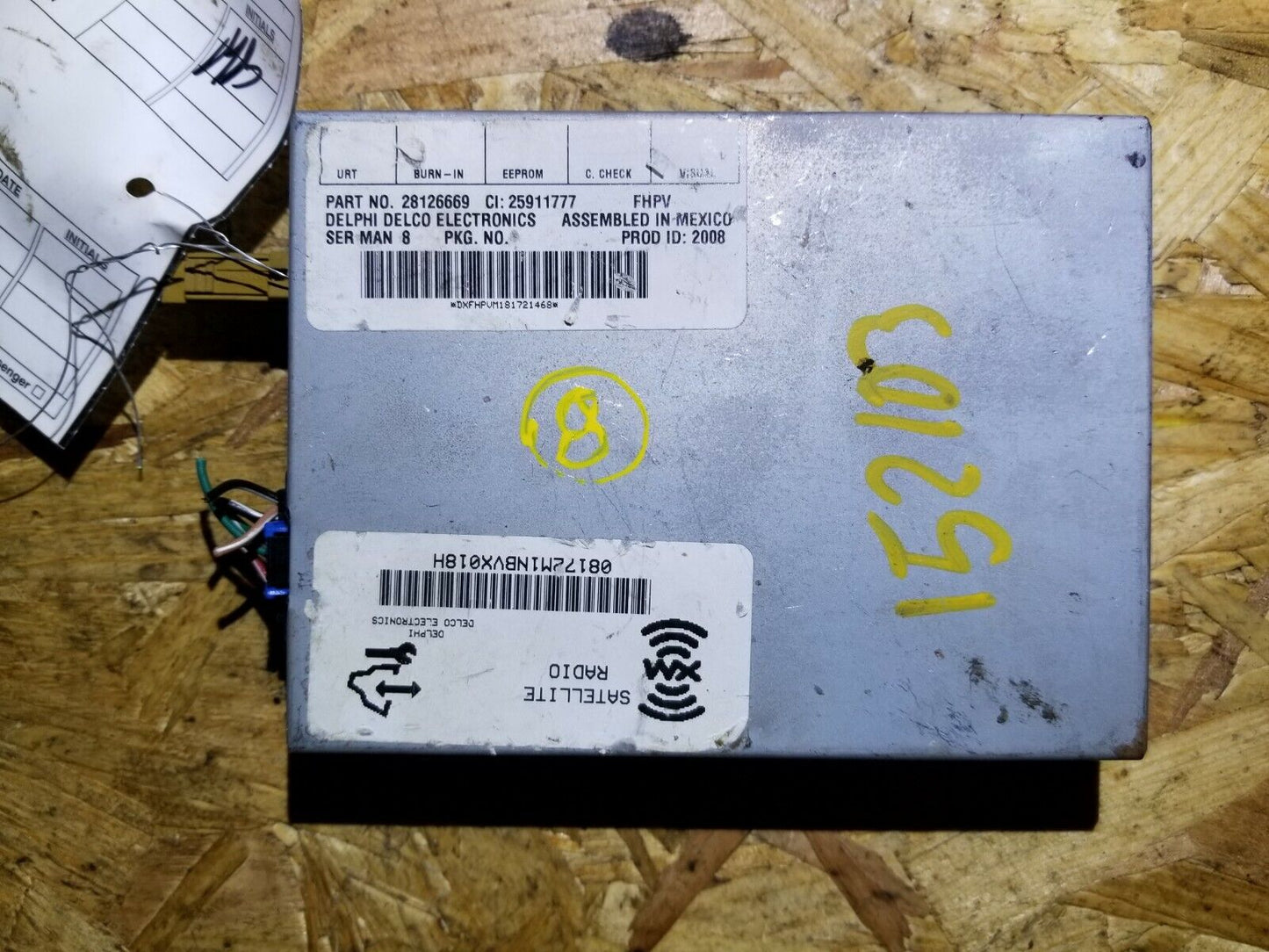 08 2008 GMC Acadia Xm Radio Satelite Receiver Control Module OEM #8