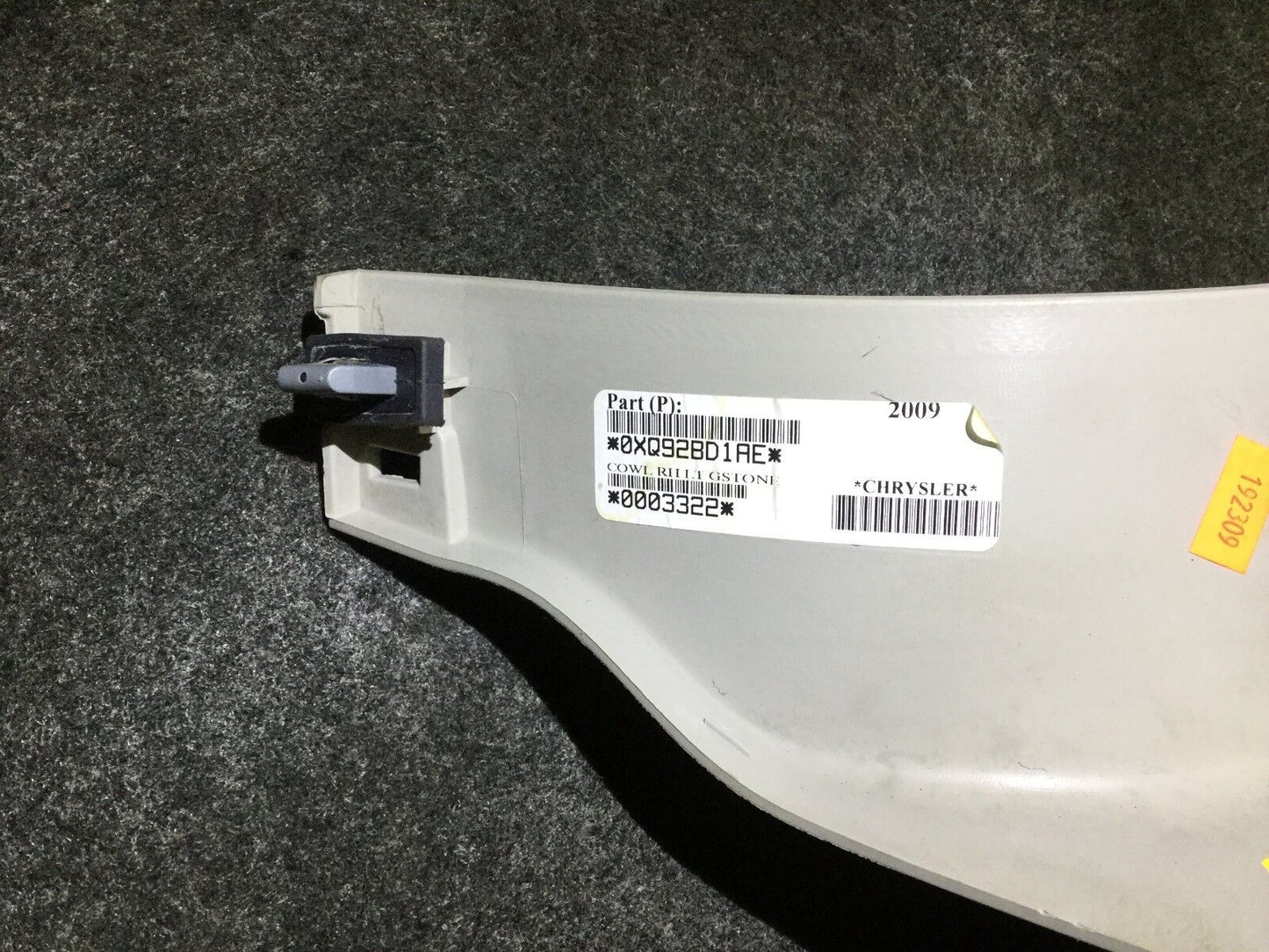 07 08 09 10 Sebring Avenger Front Right Passenger Lower Kick Trim Panel OEM