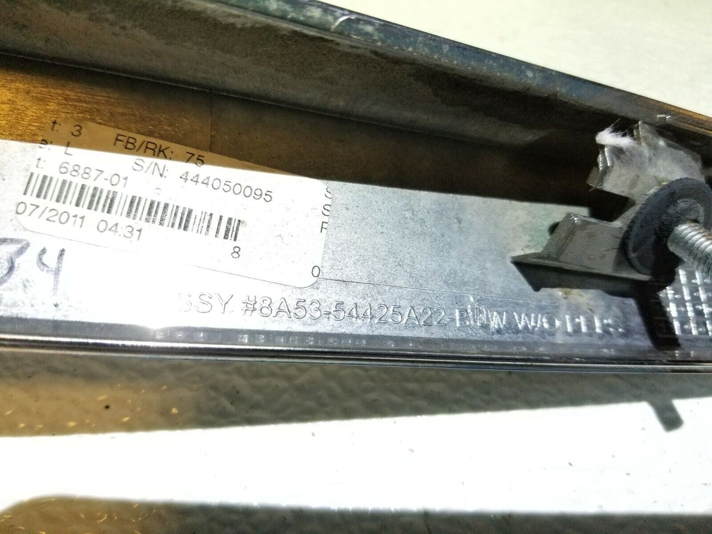 09 10 11 12 Lincoln MKS Trunk Lid Chrome Molding OEM
