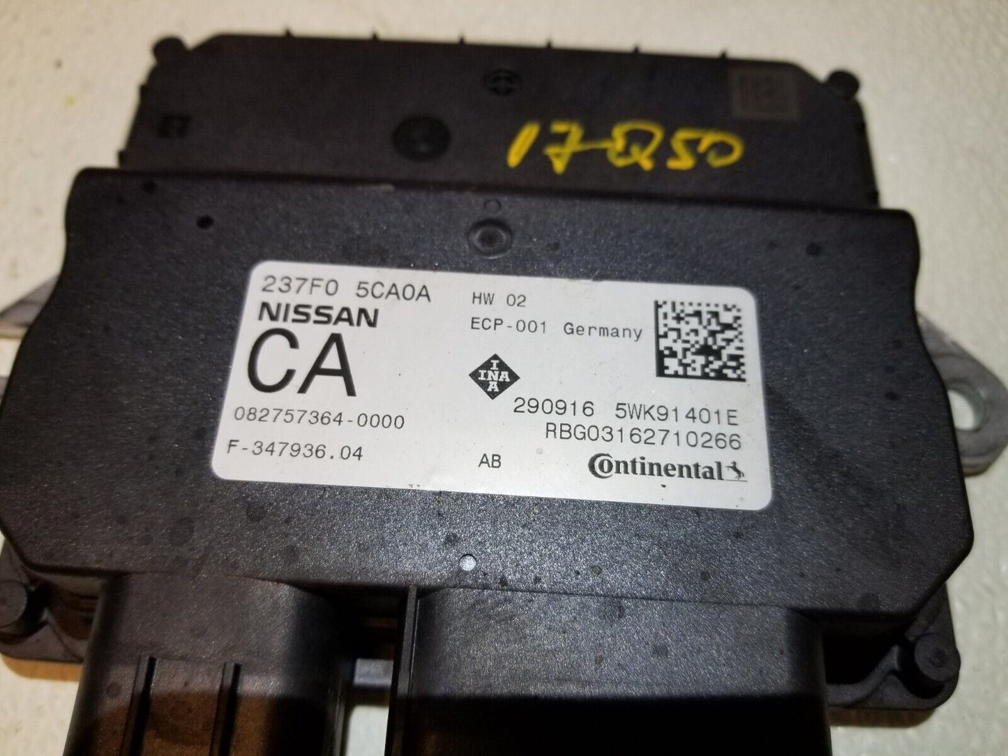 16 17 18 19 Infiniti Q50 3.0l Vtc Control Module 237f05ca0a OEM