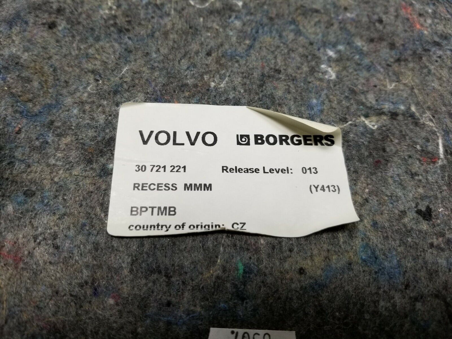 10 11 12 13 Volvo XC60 Spare Tire Cover Storage Tray Insert OEM
