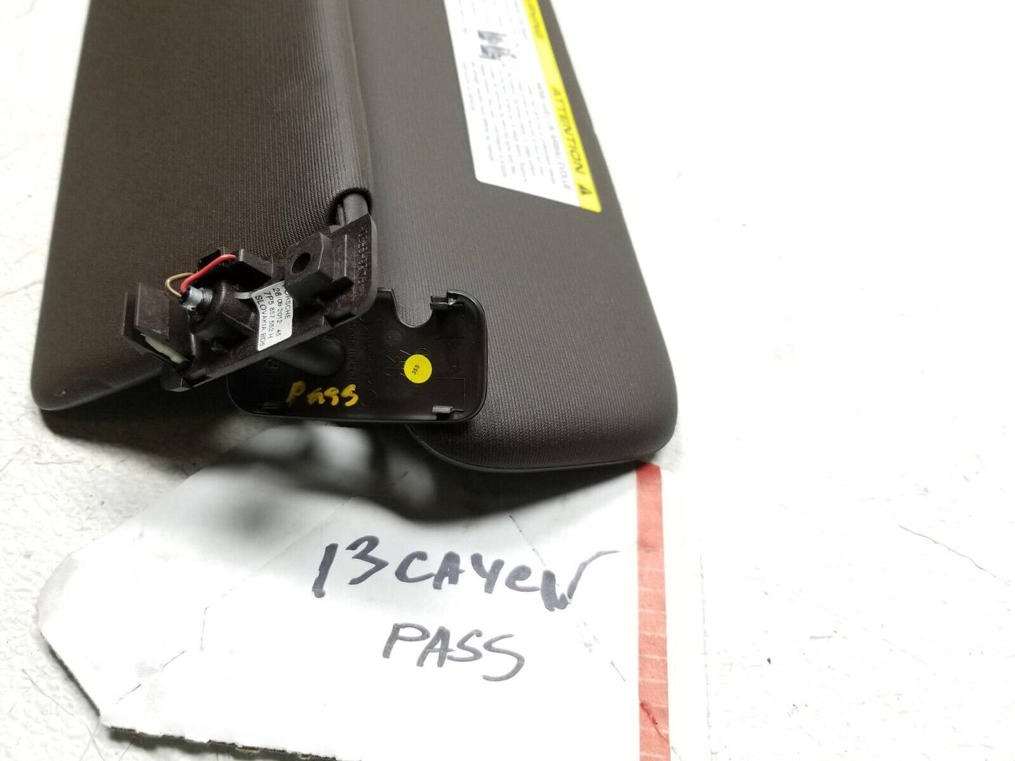 2011 - 2014 Porsche Cayenne Sun Visor Right Passenger OEM
