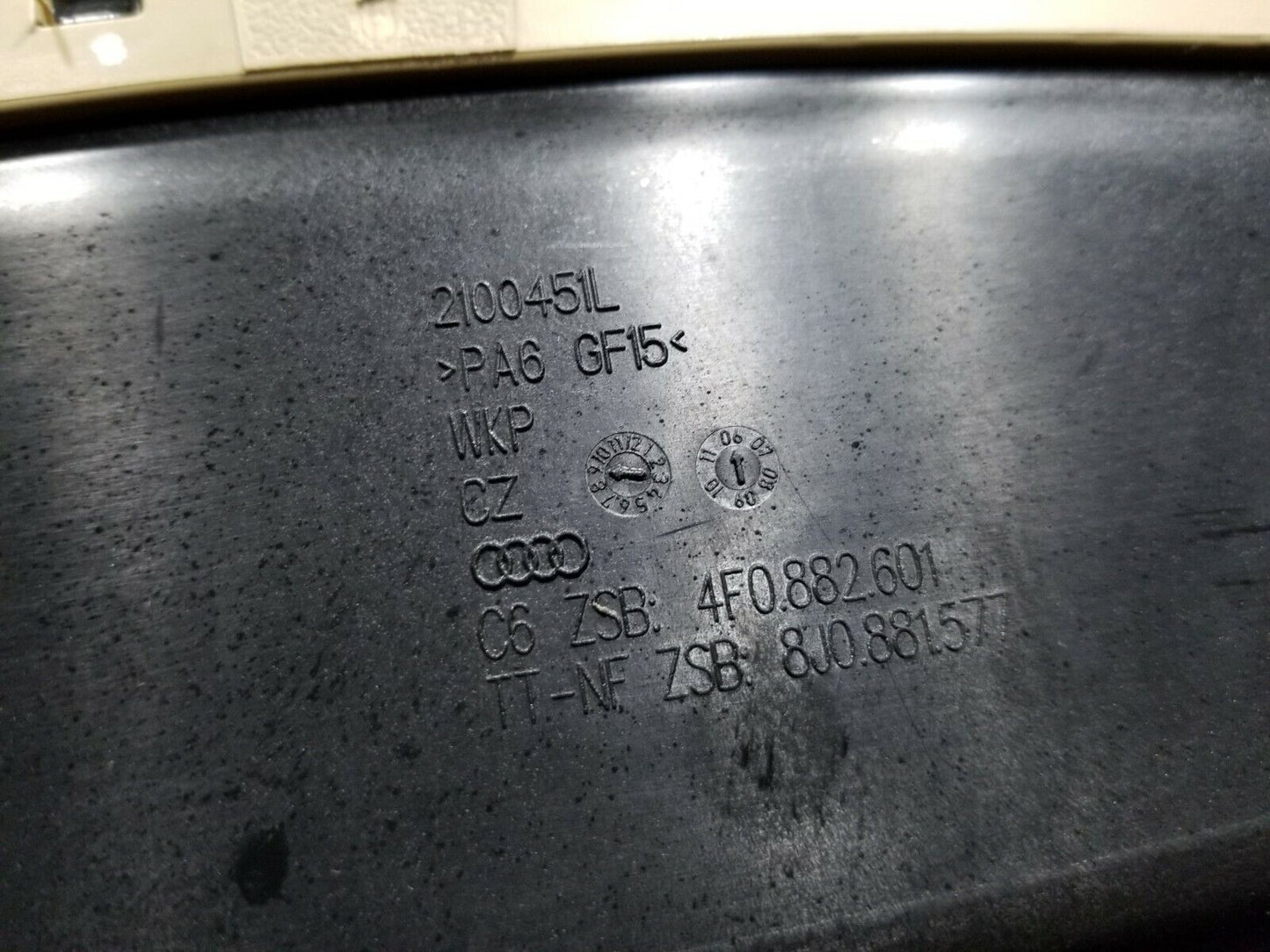 06 07 08 Audi A4 Front Driver Seat Side Storage Bin OEM 85k Miles
