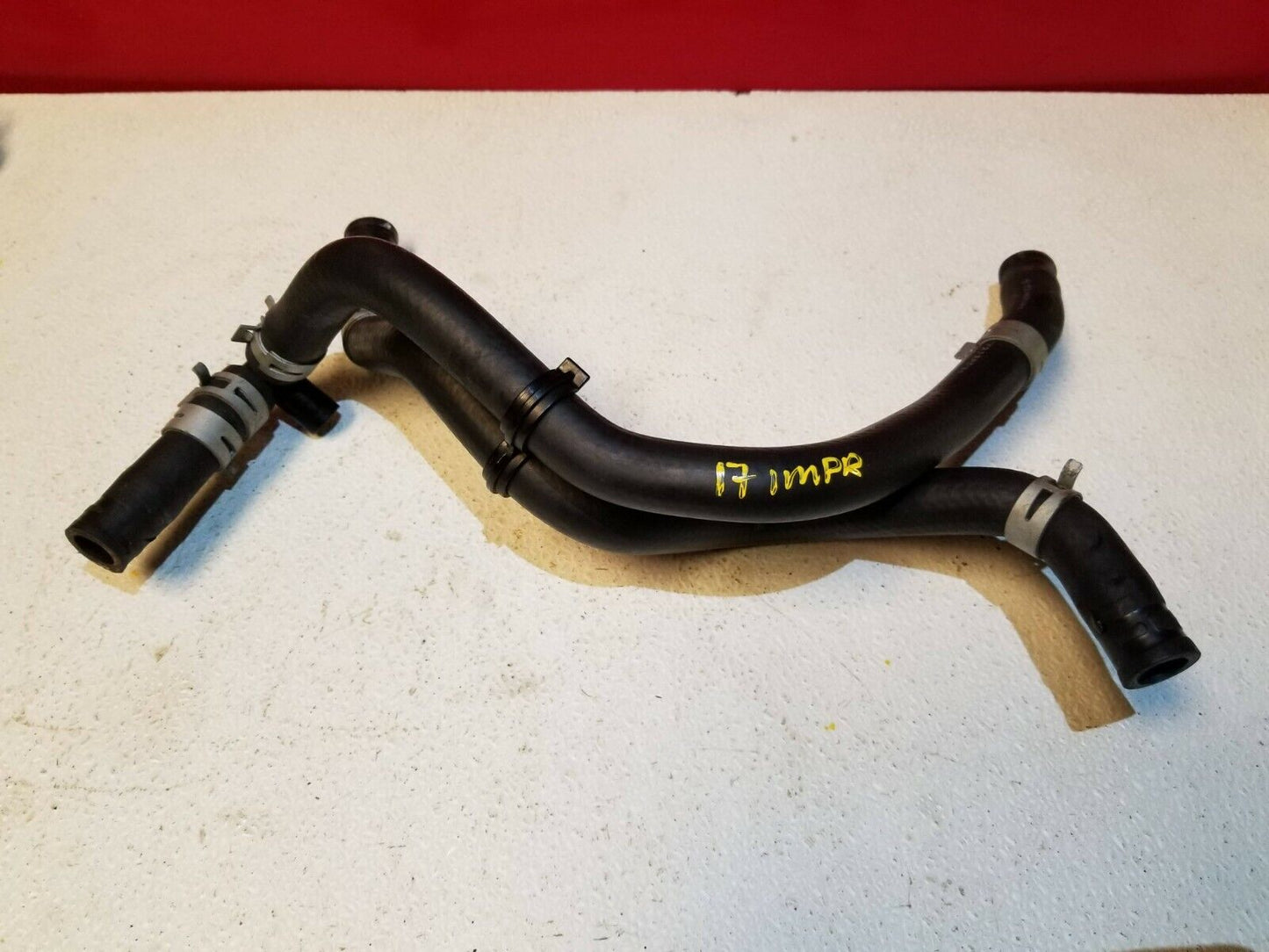 17 18 19 Subaru Impreza 2.0l Engine Coolant Hose Line Pipe 2pcs OEM 64k