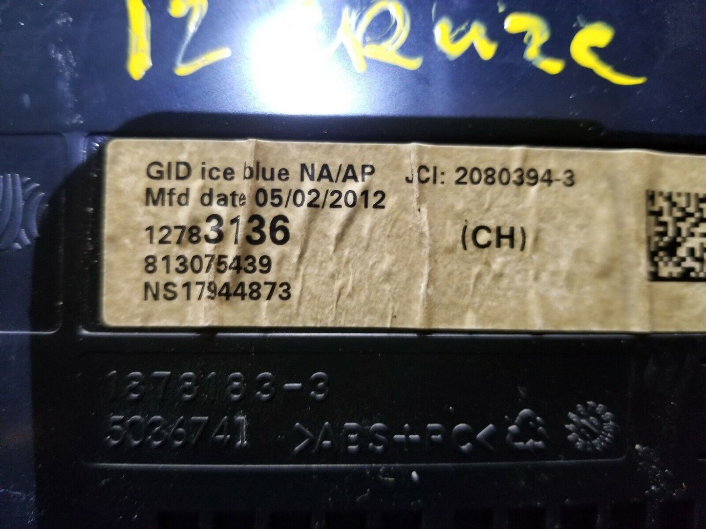 11 12 13 Chevy Cruze Dash Information Display Monitor Screen OEM
