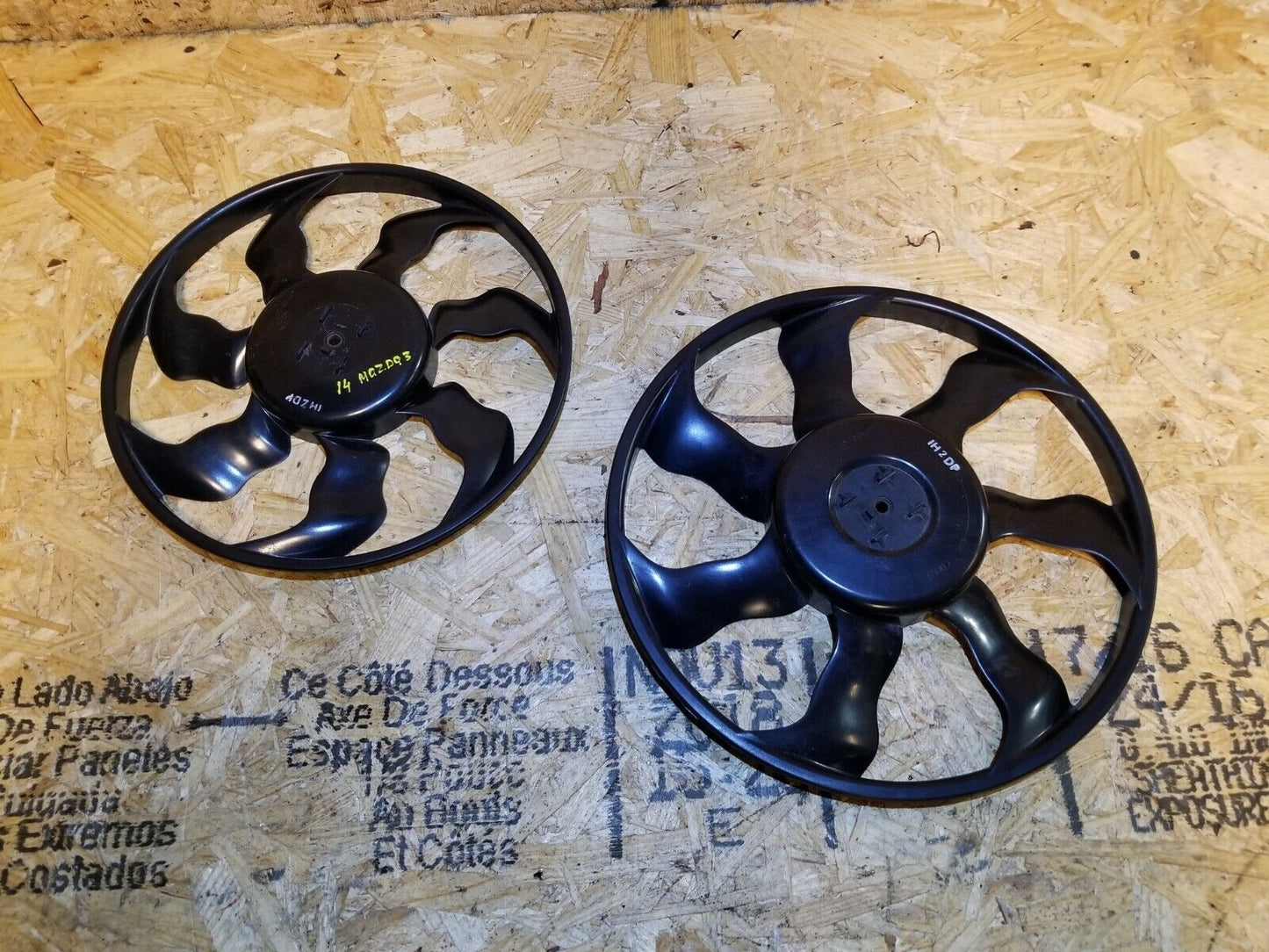 2014 2015 2016 Mazda 3 2.0l Cooling Fan Blade 2pcs OEM 16k W/o Motor