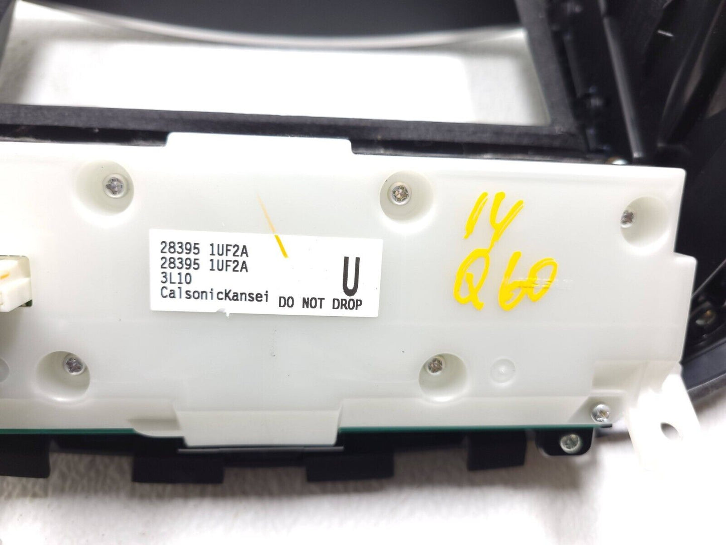 2014 2015 Infiniti Q60 Dash Navi Screen Trim W/control Switch Panel  AC Vent OEM