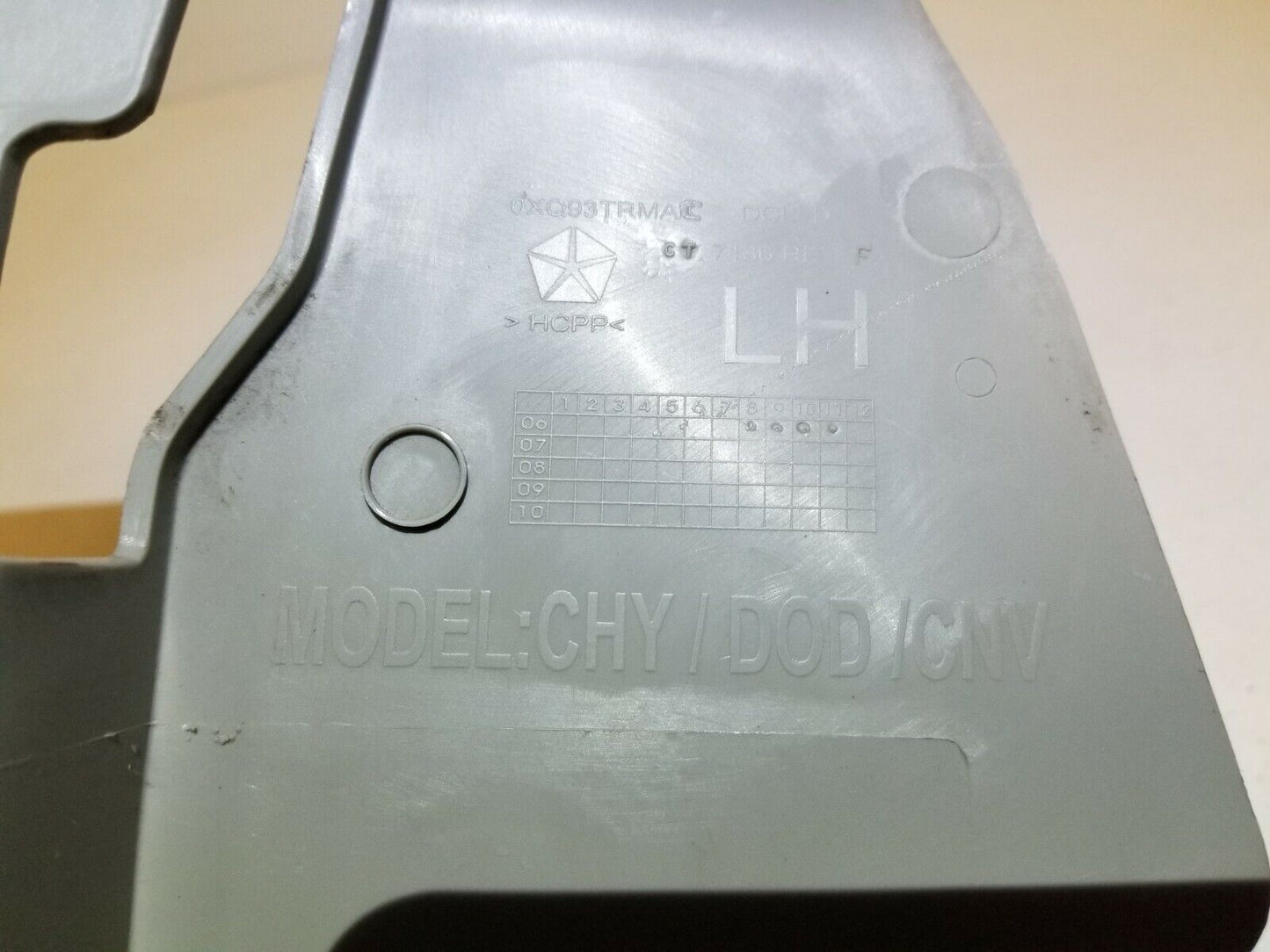 07 08 09 10 Chrysler Sebring Left Driver Cowl Kick Trim Panel OEM