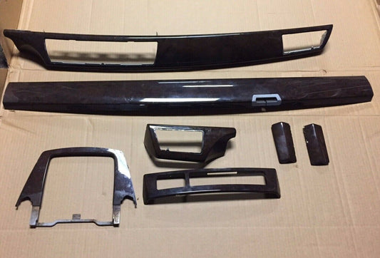 02 03 04 05 BMW 745i E65 Interior Dash Trim Center Console Wood Set OEM