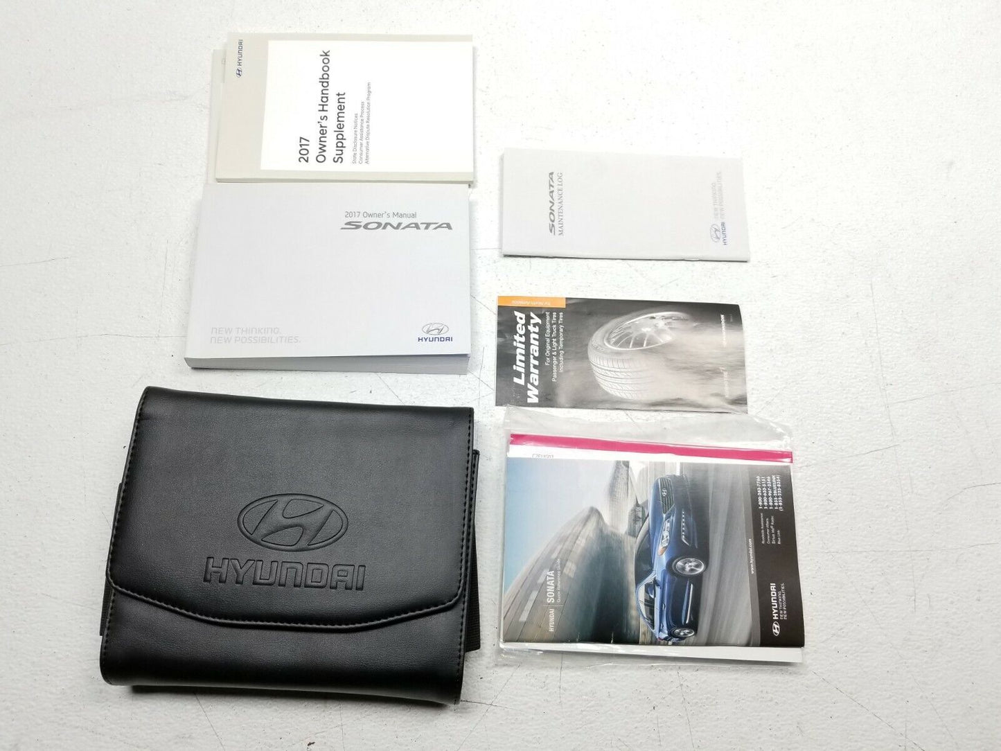 15 16 17 Hyundai Sonata Owner's Manual W/ Case OEM