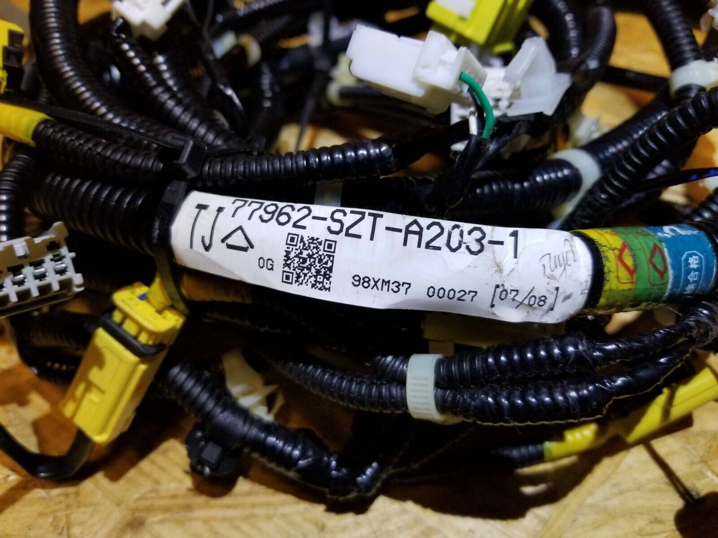 11 12 13 14 15 16 Honda Cr-z Floor Pass Right Interior Body Wire Harness OEM 82k