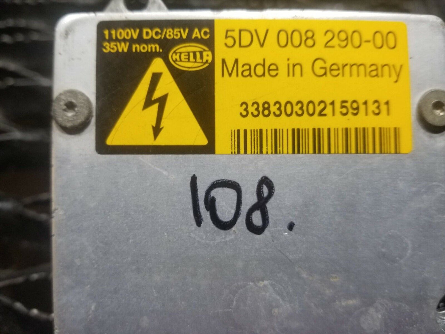 5dv 008 290-00 Igniter Hid Xenon Headlight Ballast Hella OEM #108