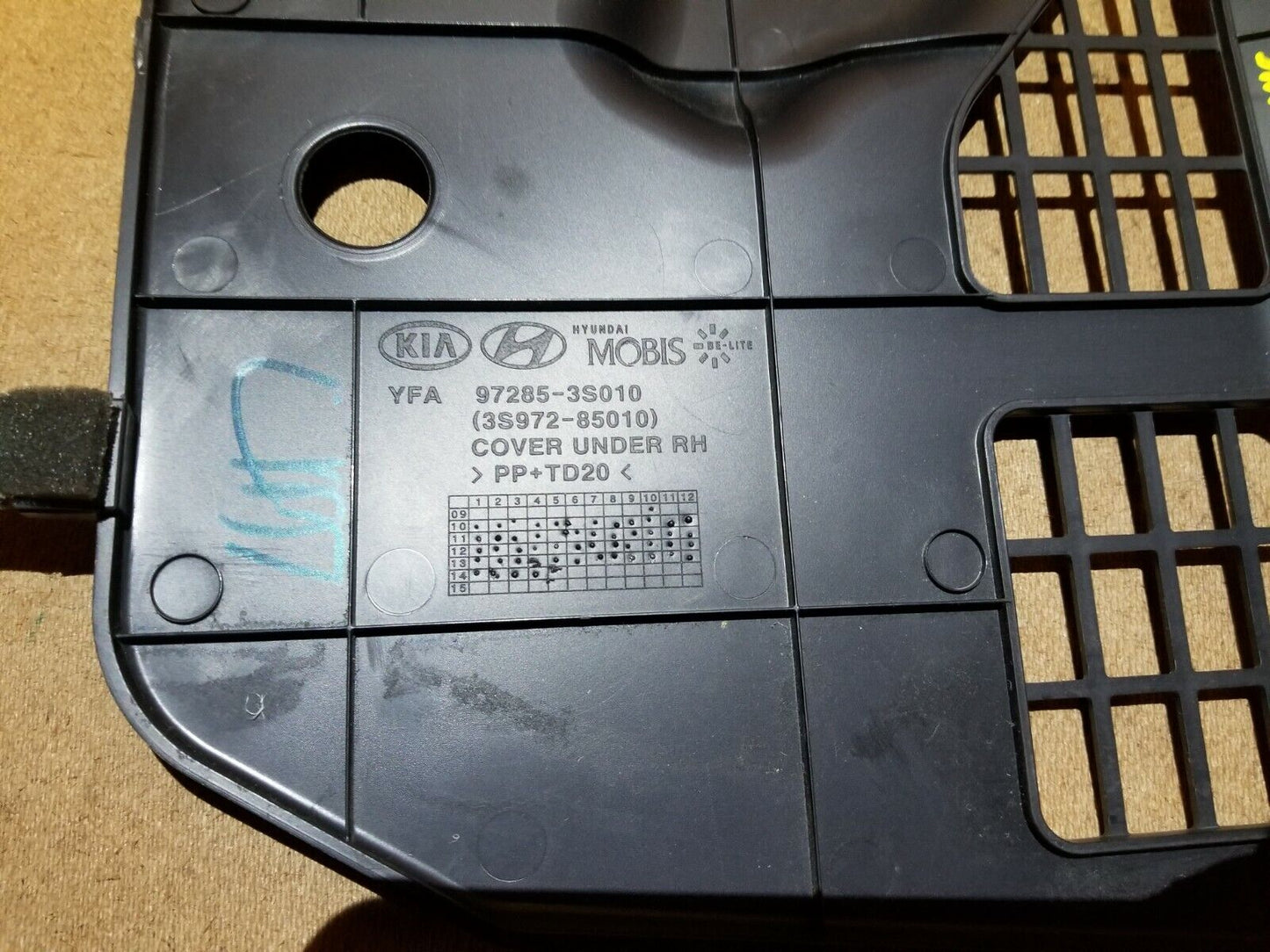 10 11 12 13 14 Hyundai Sonata Passenger Under Dash Cover Heater Box Panel OEM