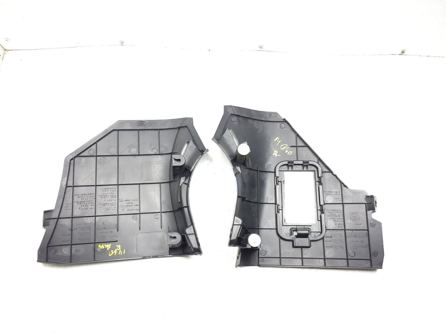 2014 2015 Infiniti Q60 Coupe Kick Panel Trim Cover Left & Right 2pcs OEM
