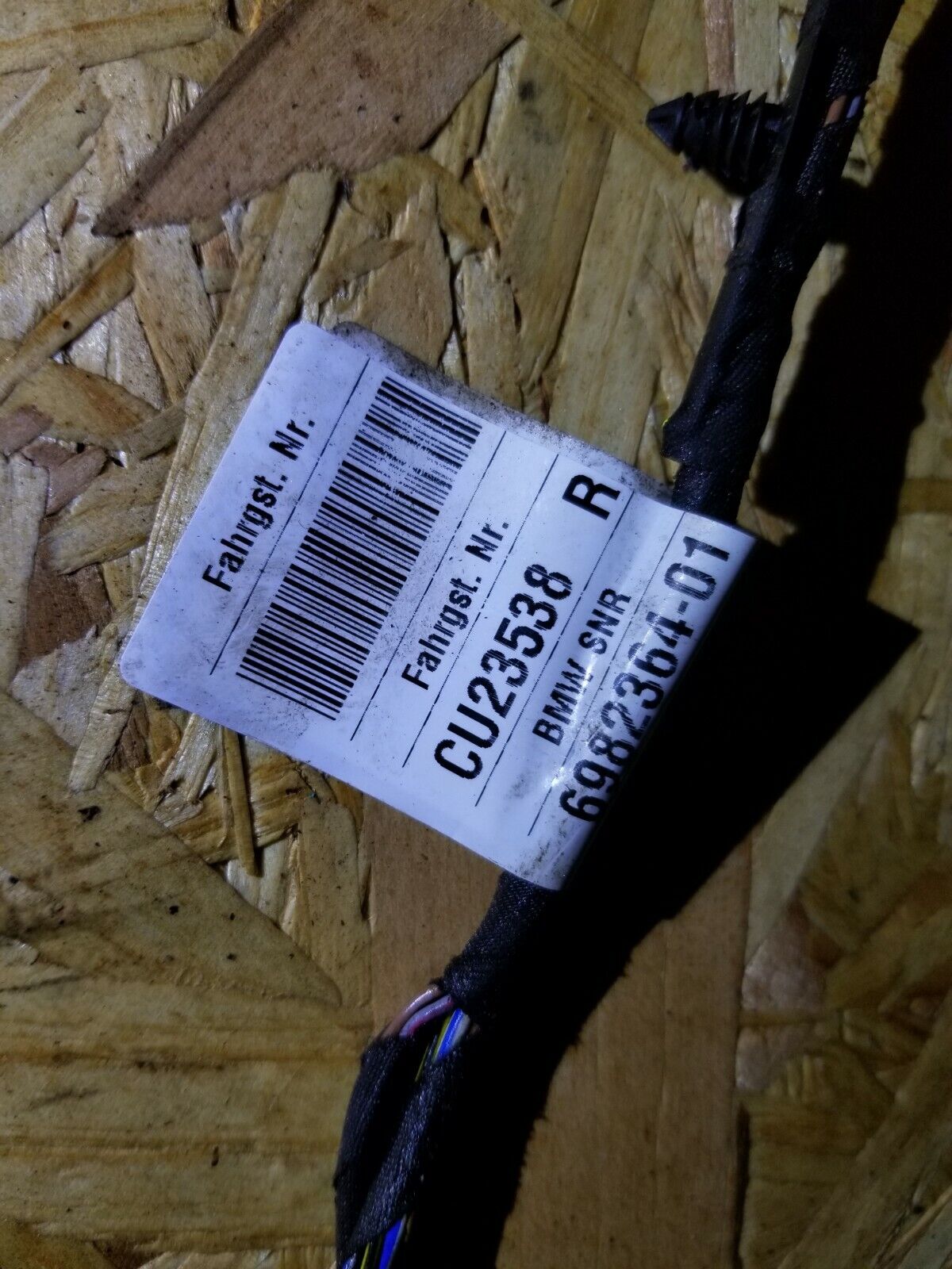 04 05 06 07 BMW 530xi E60 Rear Door Wire Harness Passenger Side Right OEM