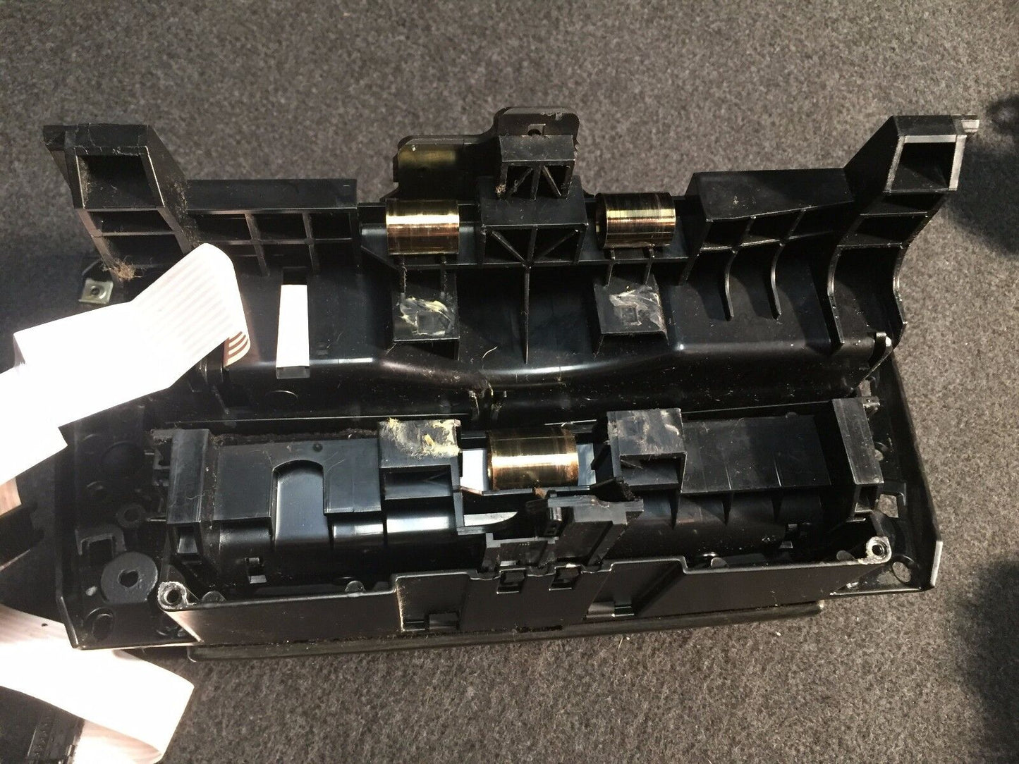 02 03 04 05 BMW 745i E65 Dash Wood Wooden Trim Storage Ash Center OEM 7032886