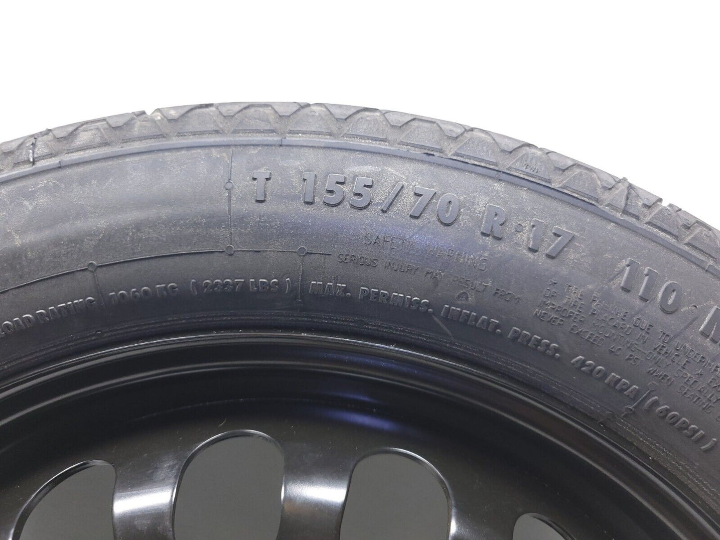 2011 - 2015 Mercedes E350 W212 Spare Tire 155/70r17 OEM
