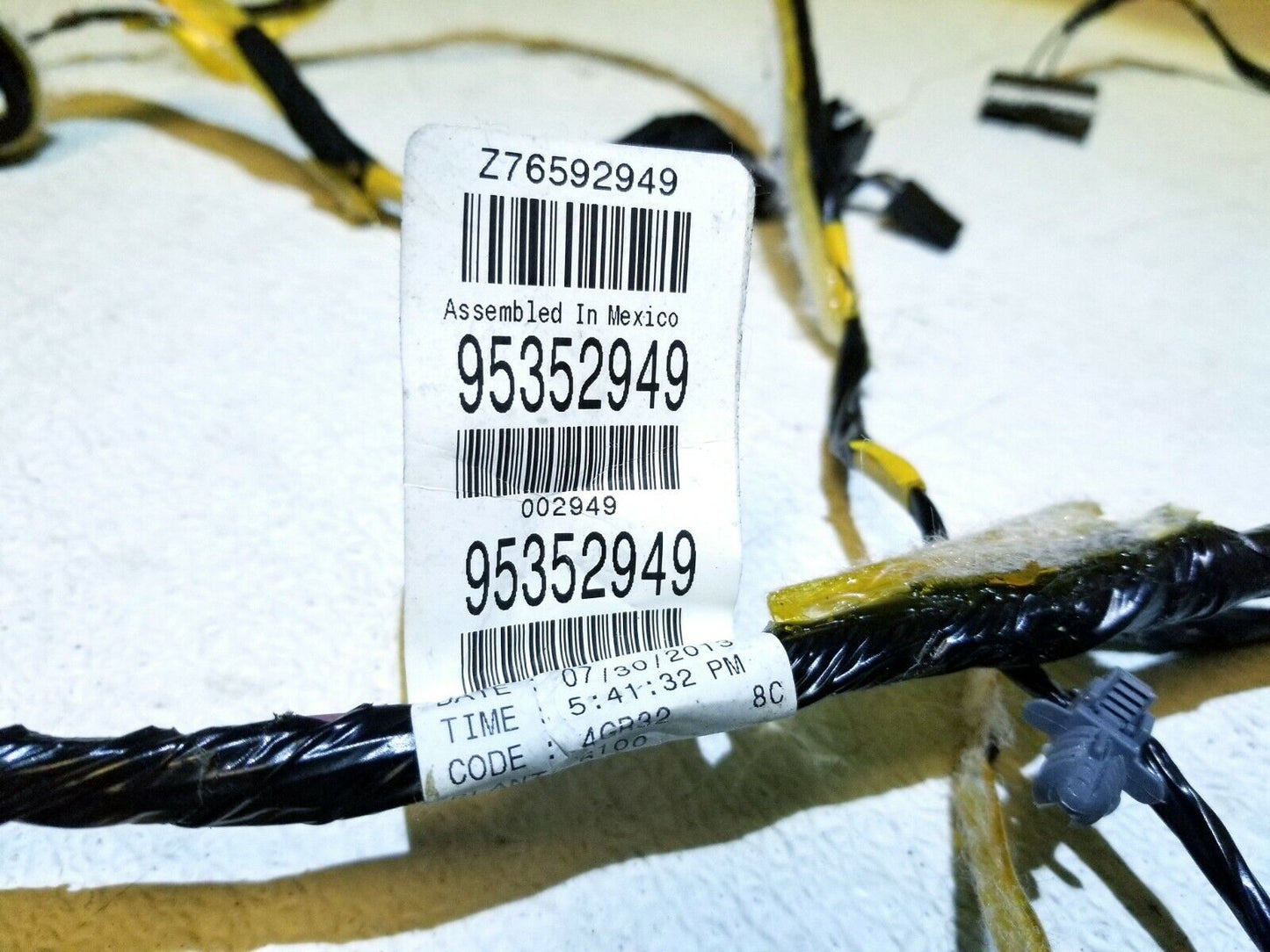 11 12 13 14 15 Chevy Cruze Roof Headliner Wire Harness 95352949 OEM 23k Miles