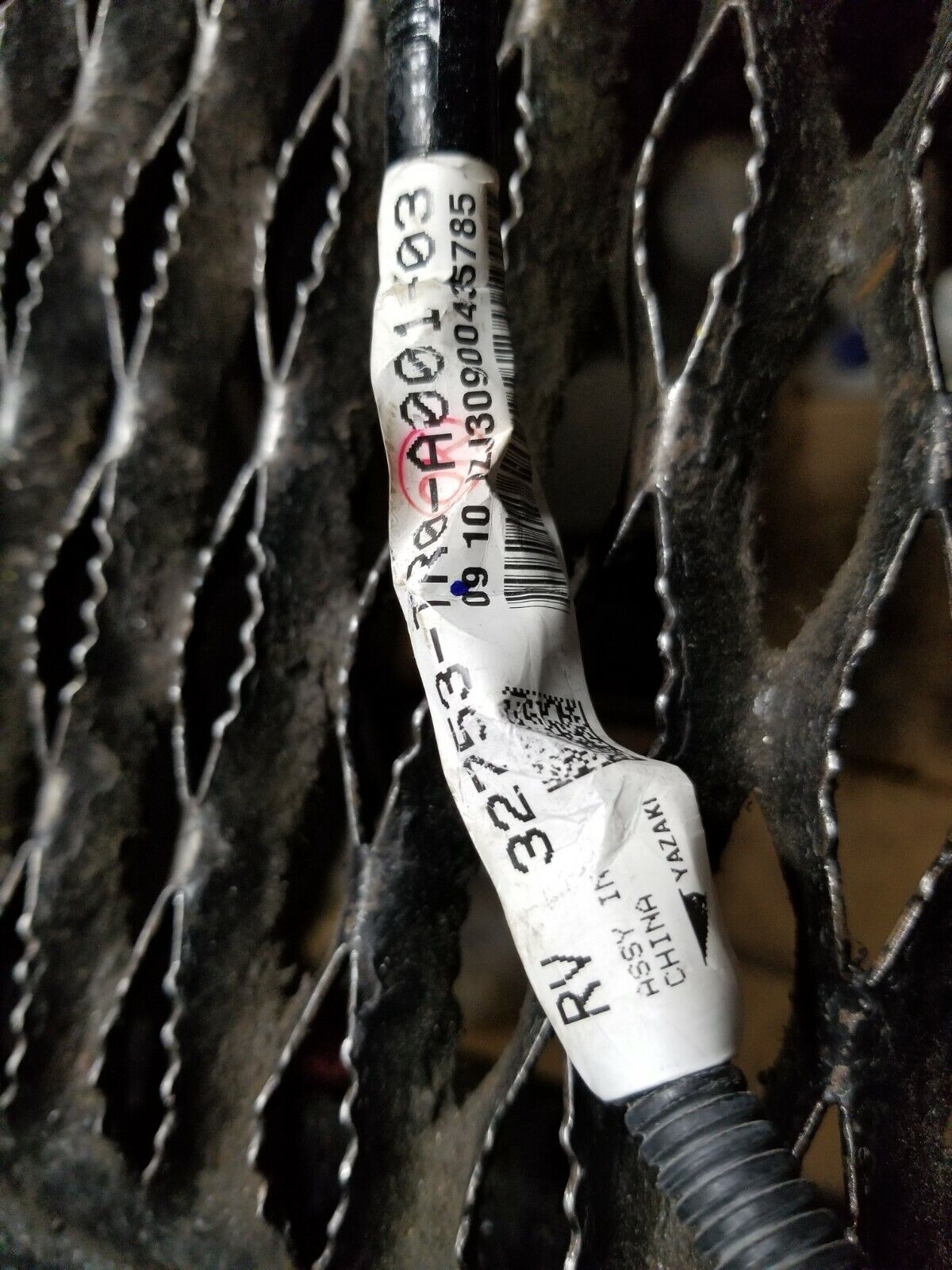 13 14 15 Honda Civic Sdn Rear Right Pass Side Door Wire Harness OEM 89k