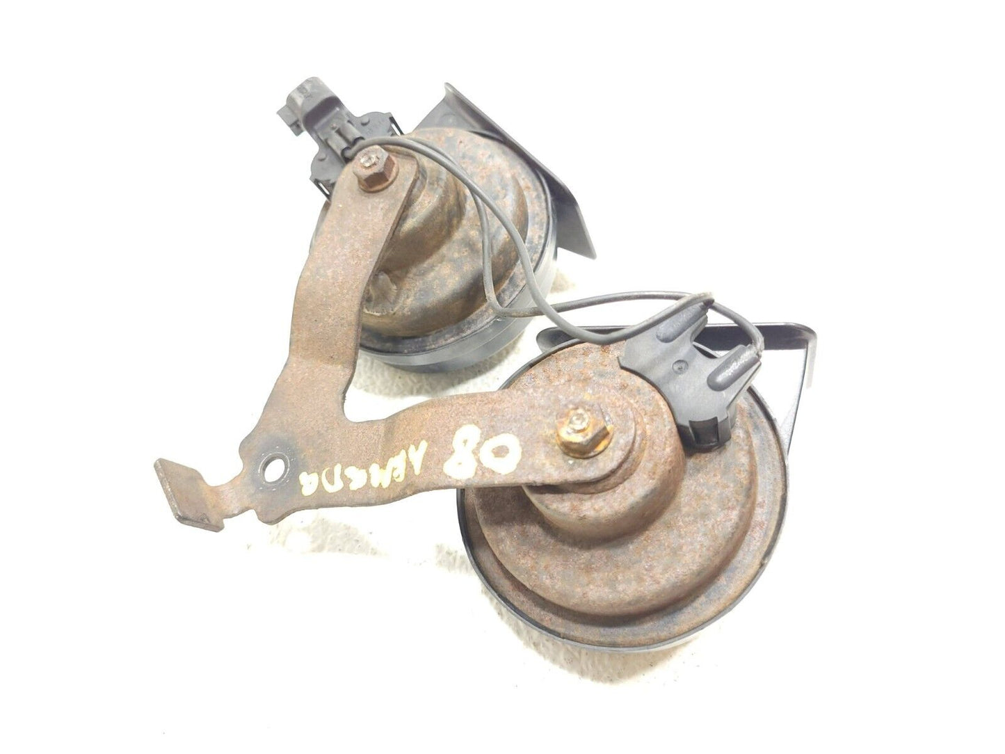 2006-2012 Nissan Armada Horn Pitch Signal 2pcs W/ Bracket OEM
