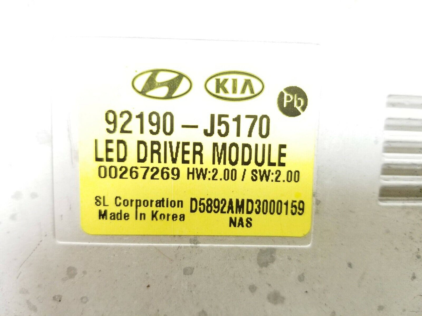21 22 Kia Stinger Headlight Led Driver Module OEM 312 Miles