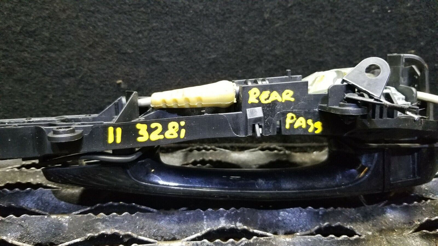 09 10 11 BMW 328xi E90 Rear Right Exterior Outer Door Handle Passenger Side OEM