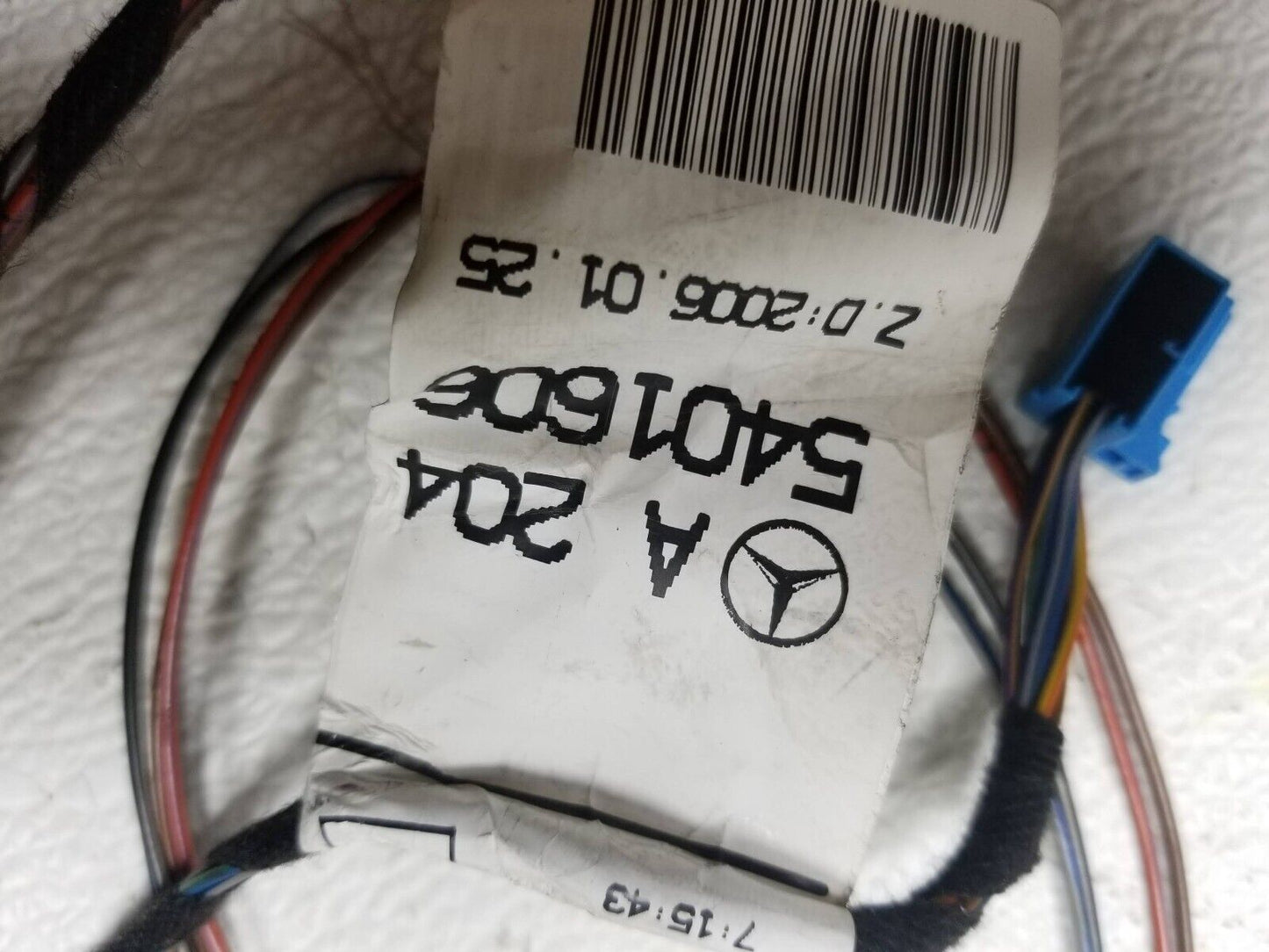 12 13 14 Mercedes-benz C300 Headliner Roof Wiring Wire Harness  OEM