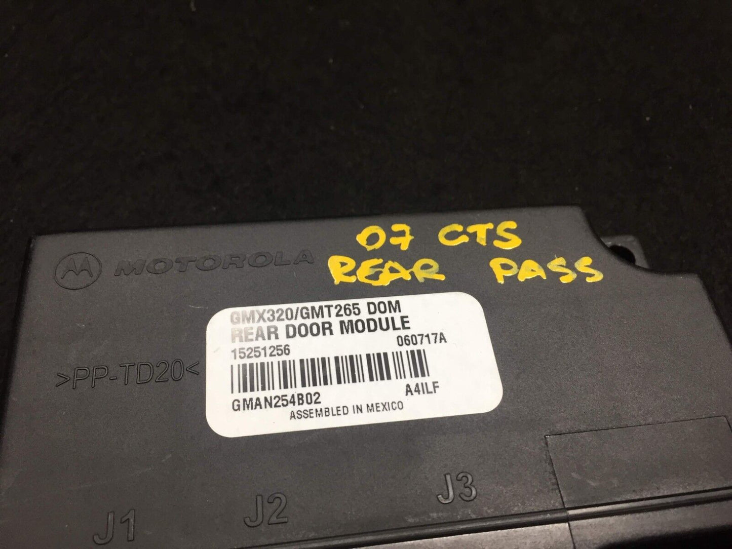 03 04 05 06 07 Cadillac CTS Rear Right Or Left Door Control Module Unit OEM