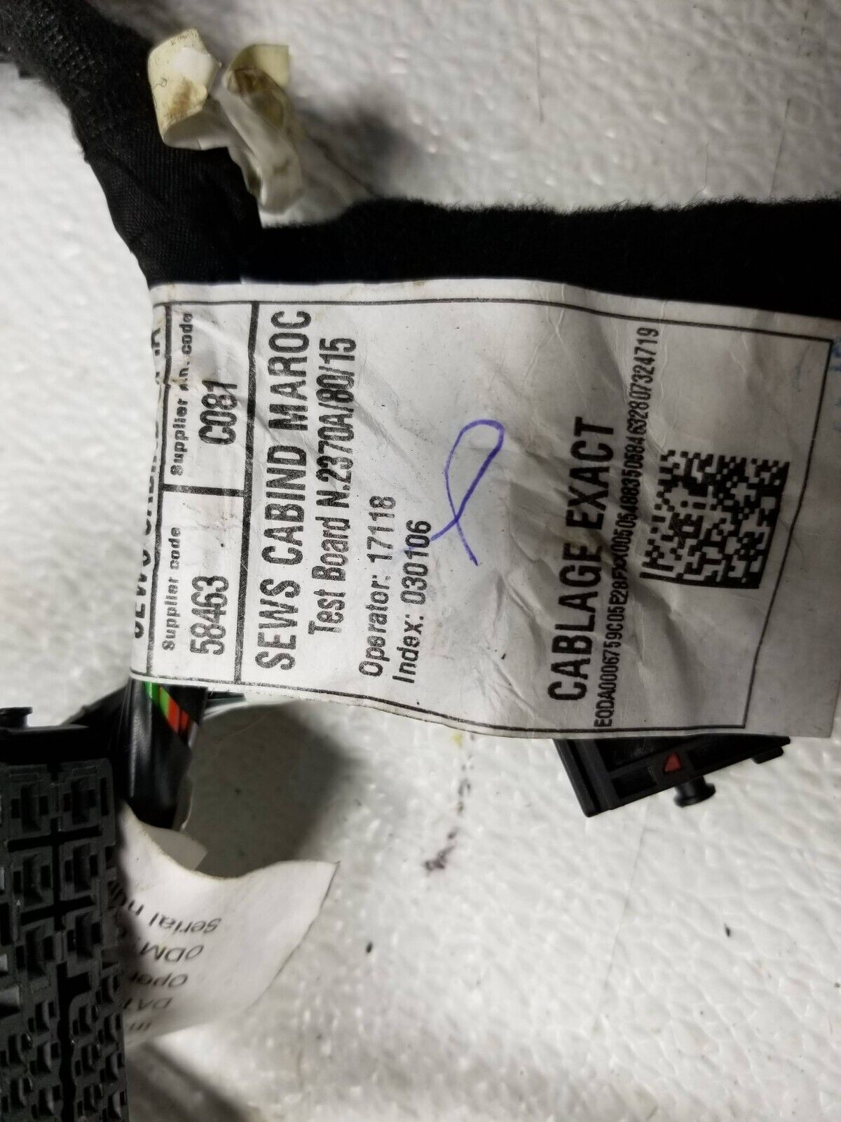 17 18 19 Alfa Romeo Giulia 2.0l Fuse Box Wire Harness OEM