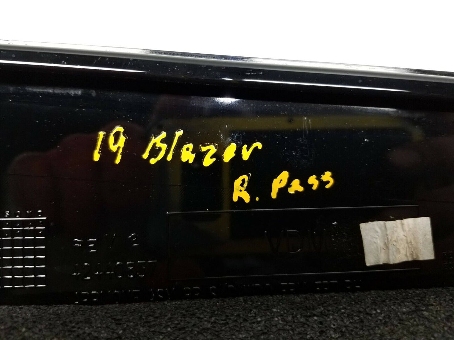 19 20 Chevrolet Blazer Rear Right Pass Side B Pillar Trim Molding OEM 11k Miles