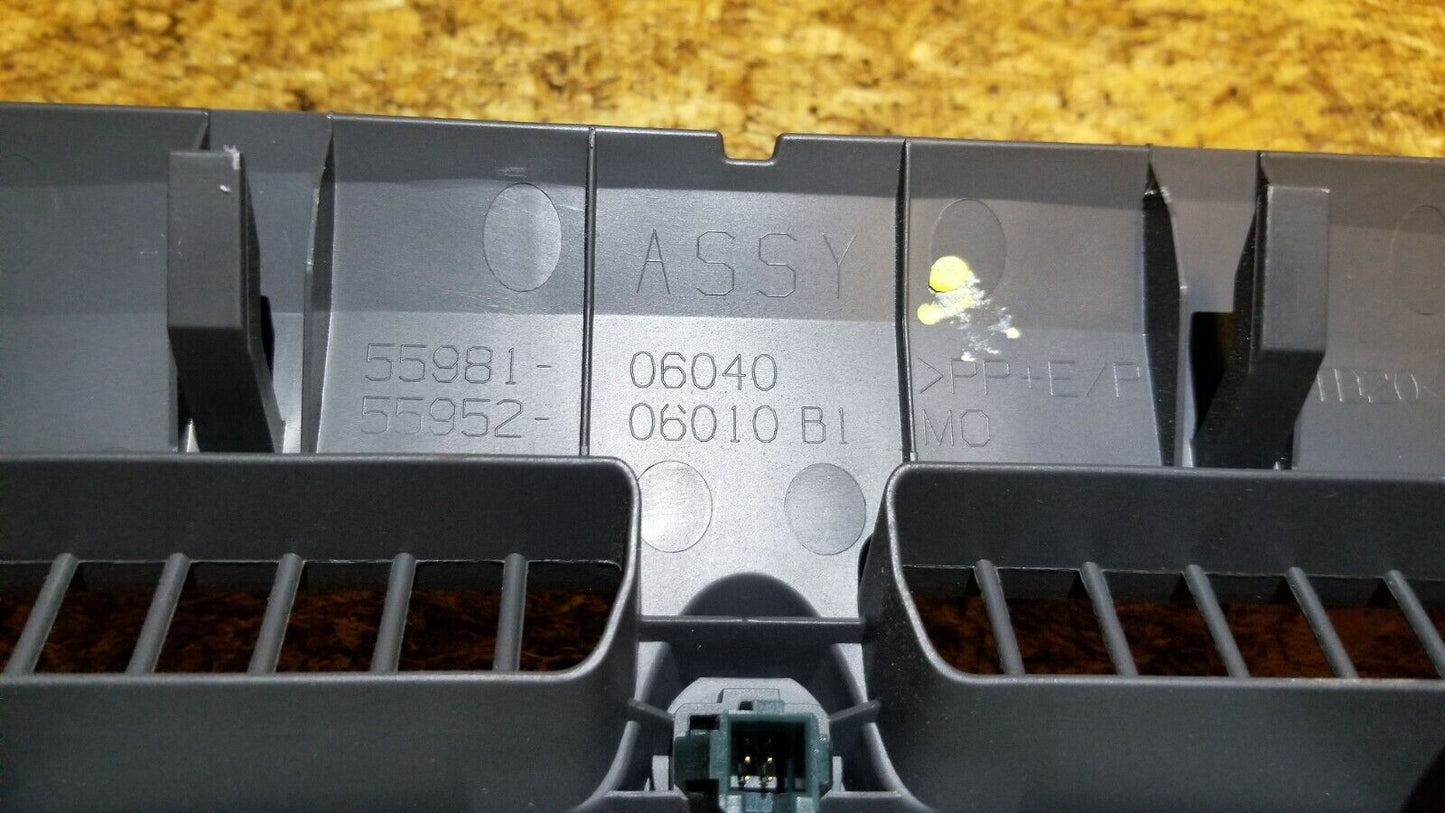 09 10 11 Toyota Camry Digital Clock Bezel Dash Defroster Trim Panel OEM