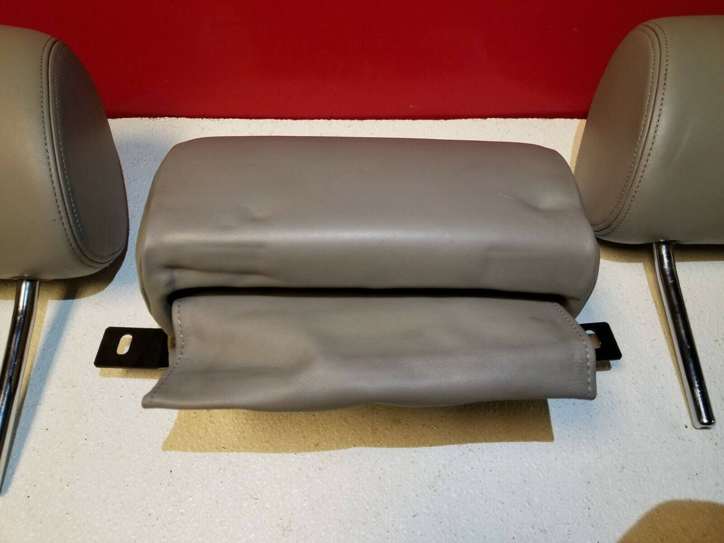 04 05 06 07 Audi A8 Rear Seat Headrest 3pcs OEM