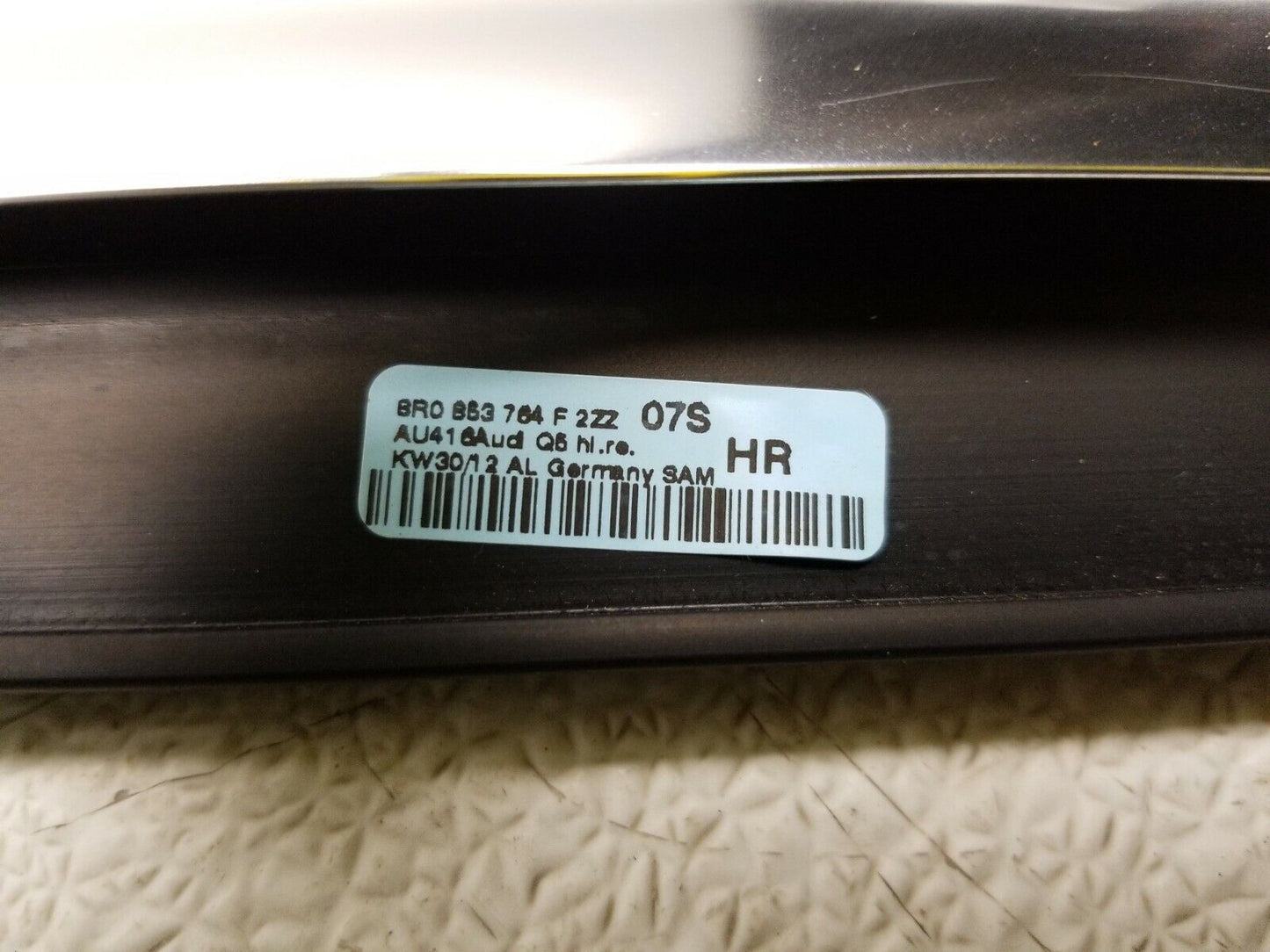 10 11 12 Audi Q5 Rear Right Pass Door Window Belt Seal Molding OEM 72k Miles