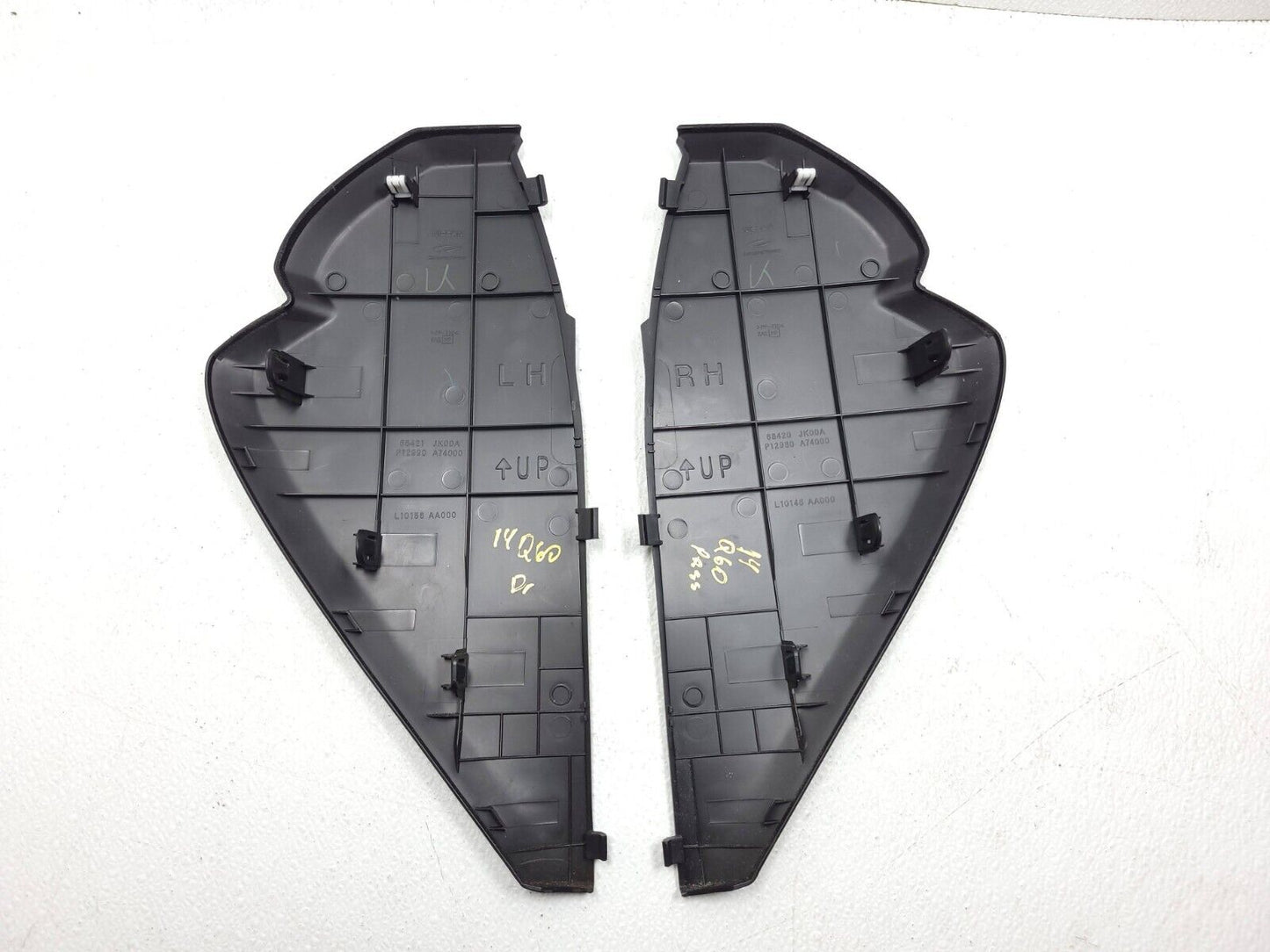 2014 2015 Infiniti Q60 Coupe Dash End Cap Cover Left & Right 2pcs OEM