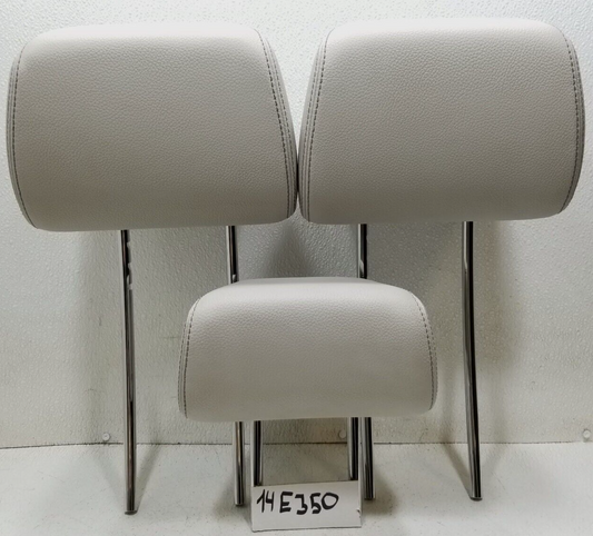 2011 - 2015 Mercedes E350 W212 Rear Seat Headrest 3pcs OEM
