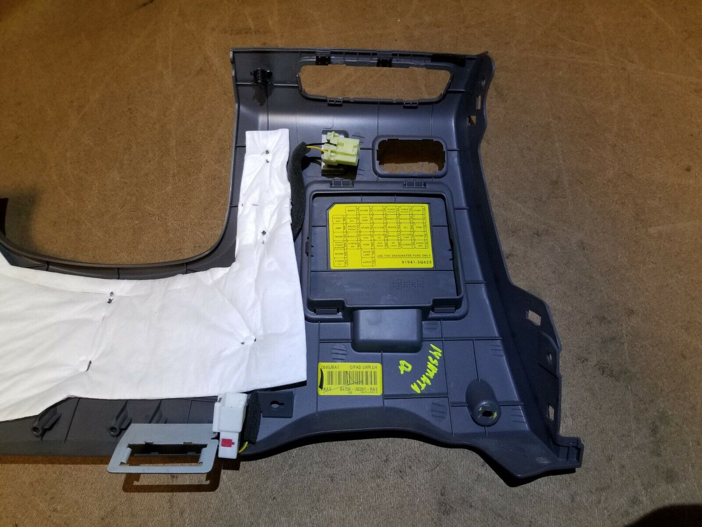 10 11 12 13 14 Hyundai Sonata Dash Lower Left Driver Knee Panel Trim OEM 55k