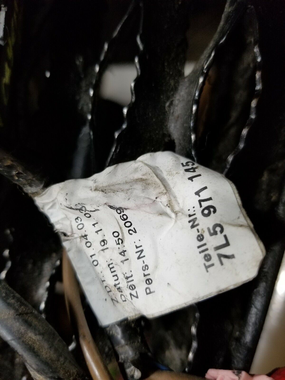 04 05 06 Porsche Cayenne Rear Hatch Trunk Lid Wire Harness Left Driver Side OEM